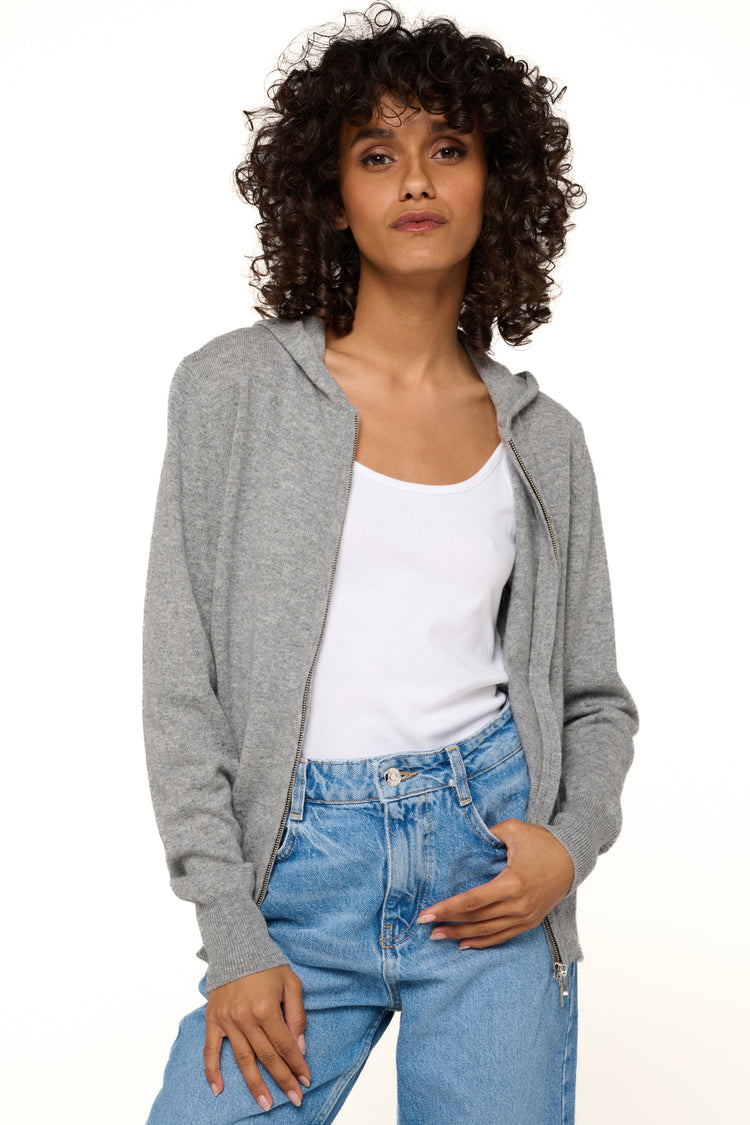 Louanne en cachemire femme - gris chiné - Mahogany