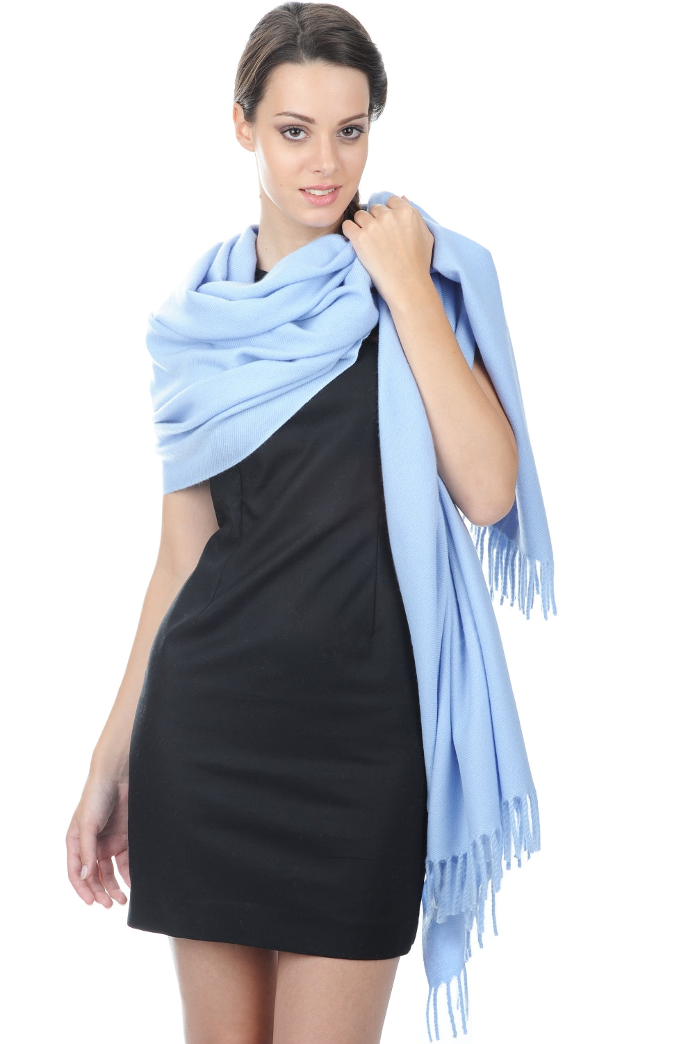 Niry en cachemire femme - ciel bleu - Mahogany
