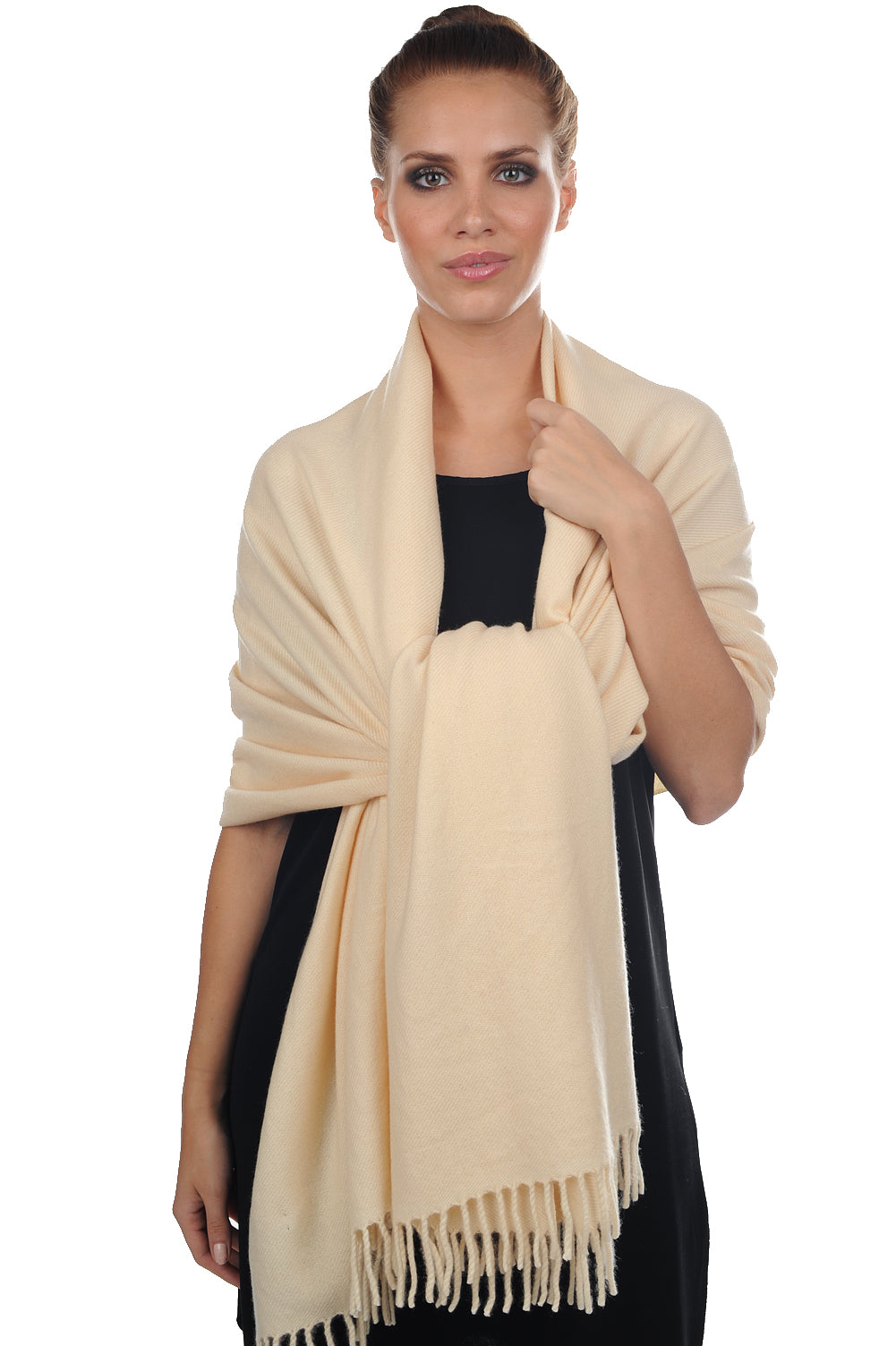Niry en cachemire femme - champagne - Mahogany