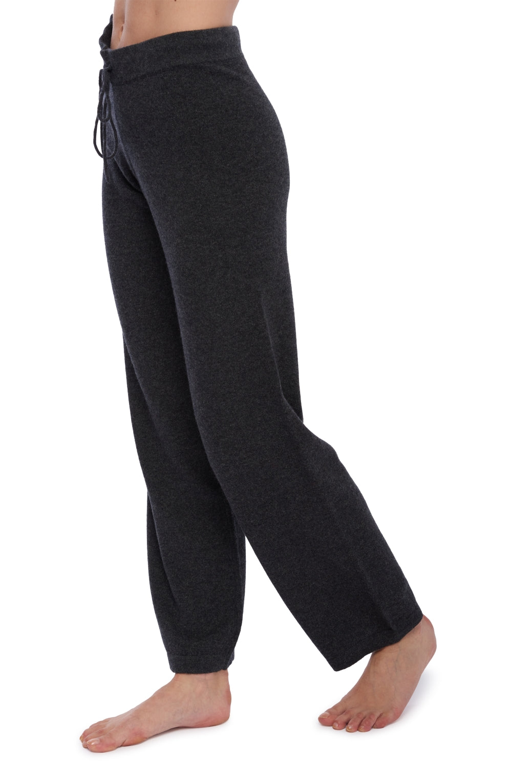 Pantalon en cachemire, 100 % Cachemire, femme, coupe droite, normale / 2 et 4 fils, tricot normal, Mahogany