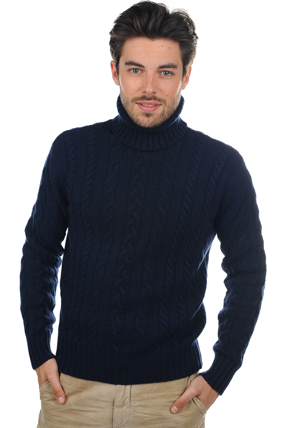 Lucas en cachemire homme - marine foncé - Mahogany