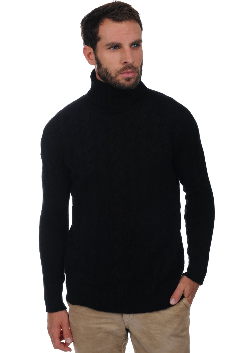 Lucas en cachemire homme - noir - Mahogany
