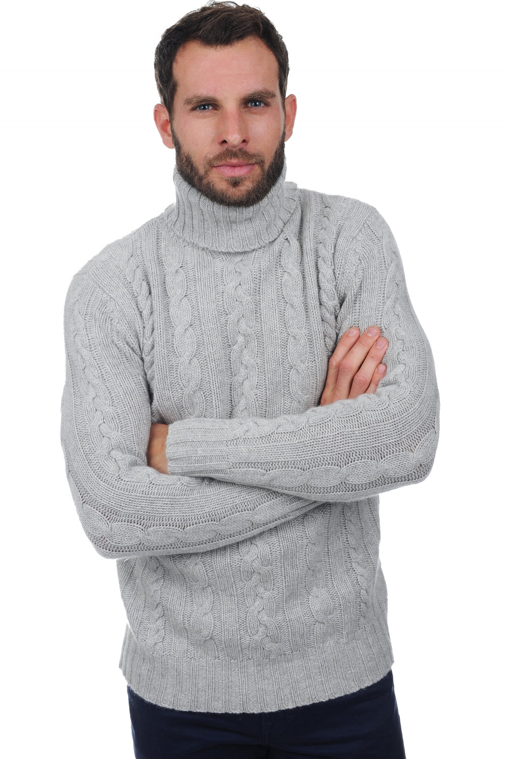Lucas en cachemire homme - flanelle chiné - Mahogany