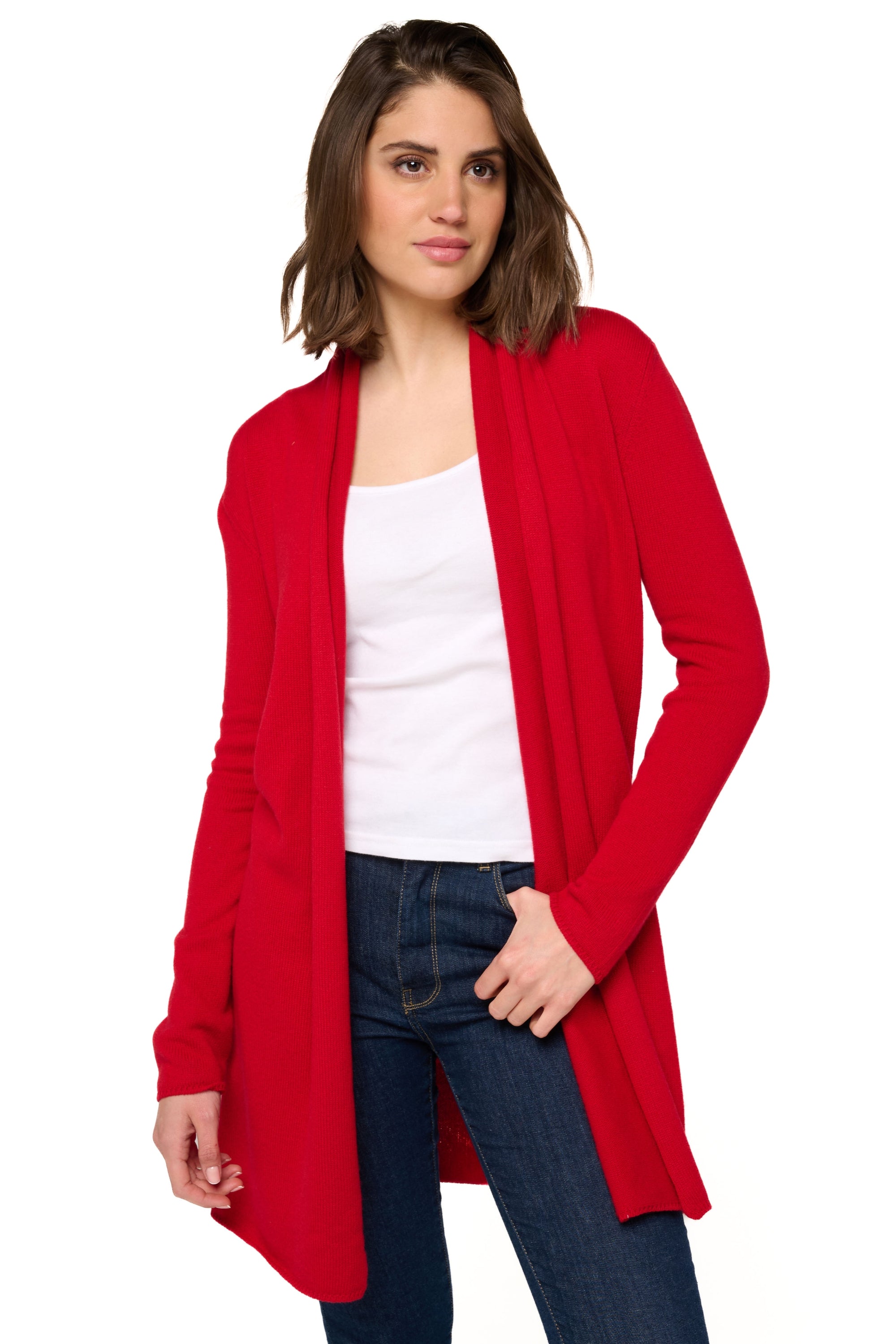 Perla en cachemire femme - rouge velours - Mahogany