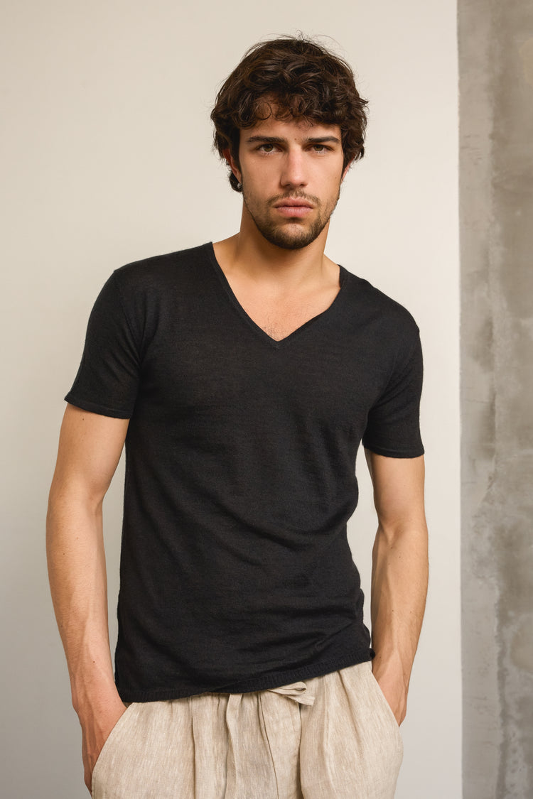 Nino en duvet de cachemire homme - noir - Mahogany