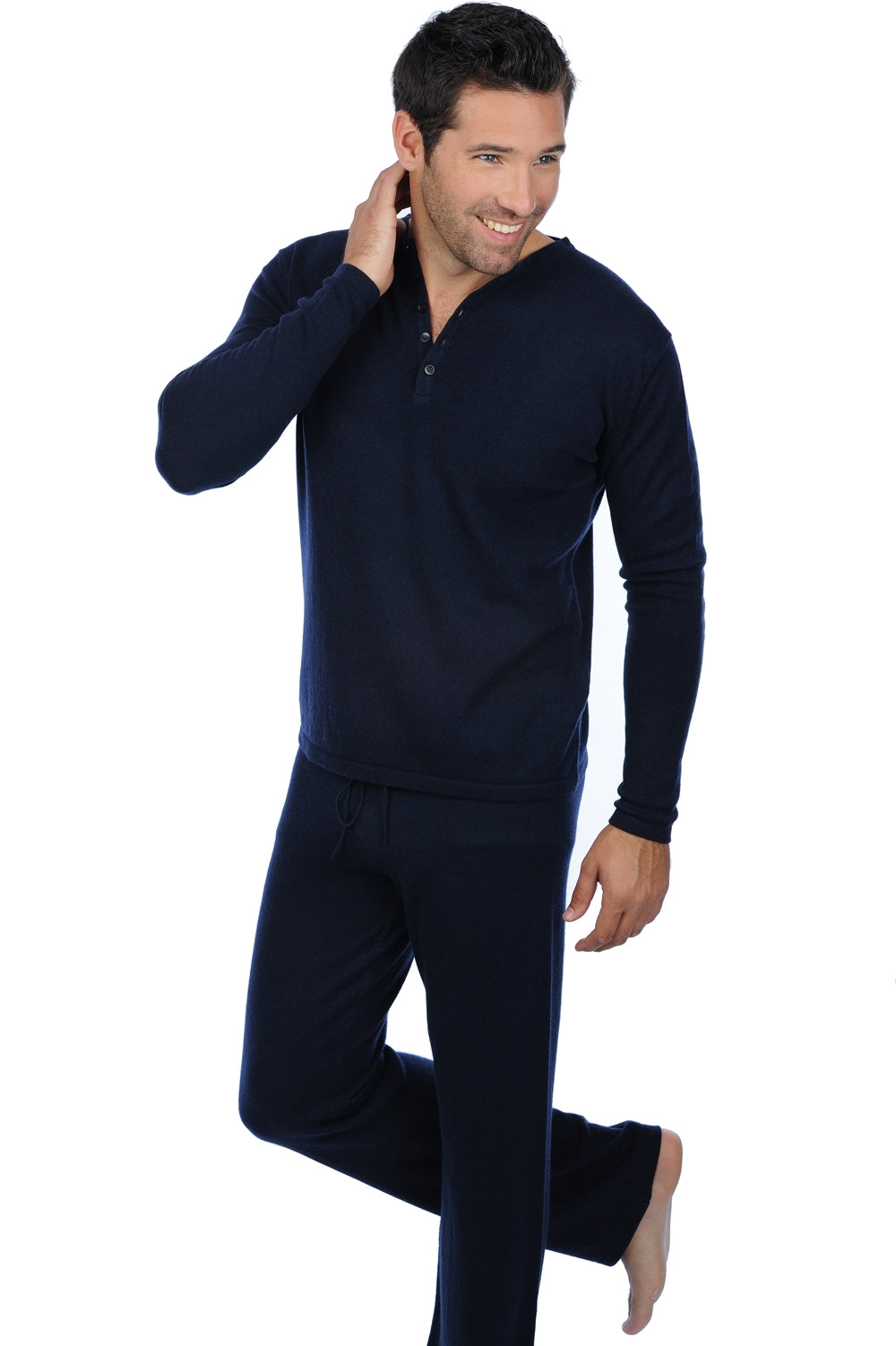 Adam en cachemire homme - marine foncé - Mahogany