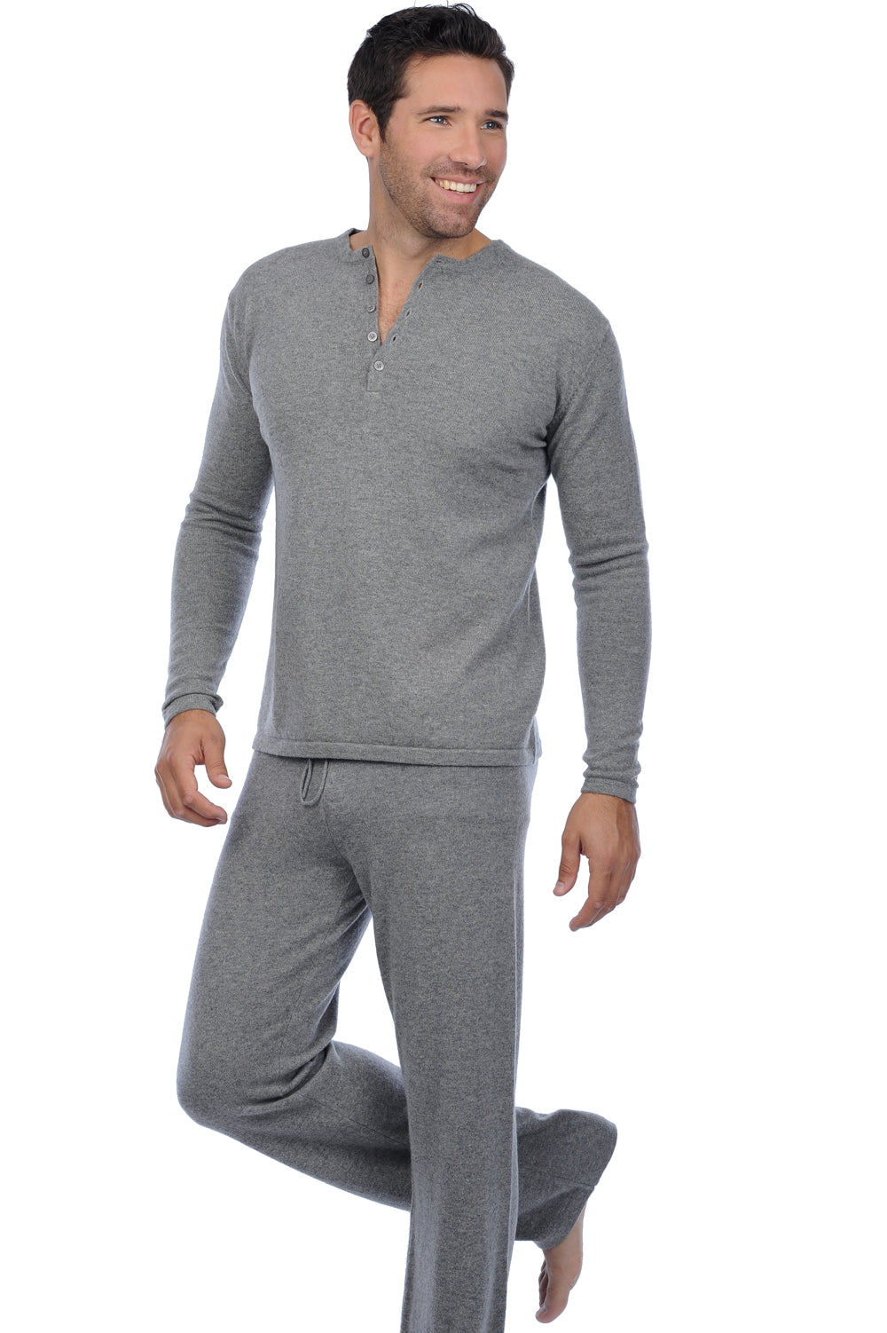 Adam en cachemire homme - gris chiné - Mahogany