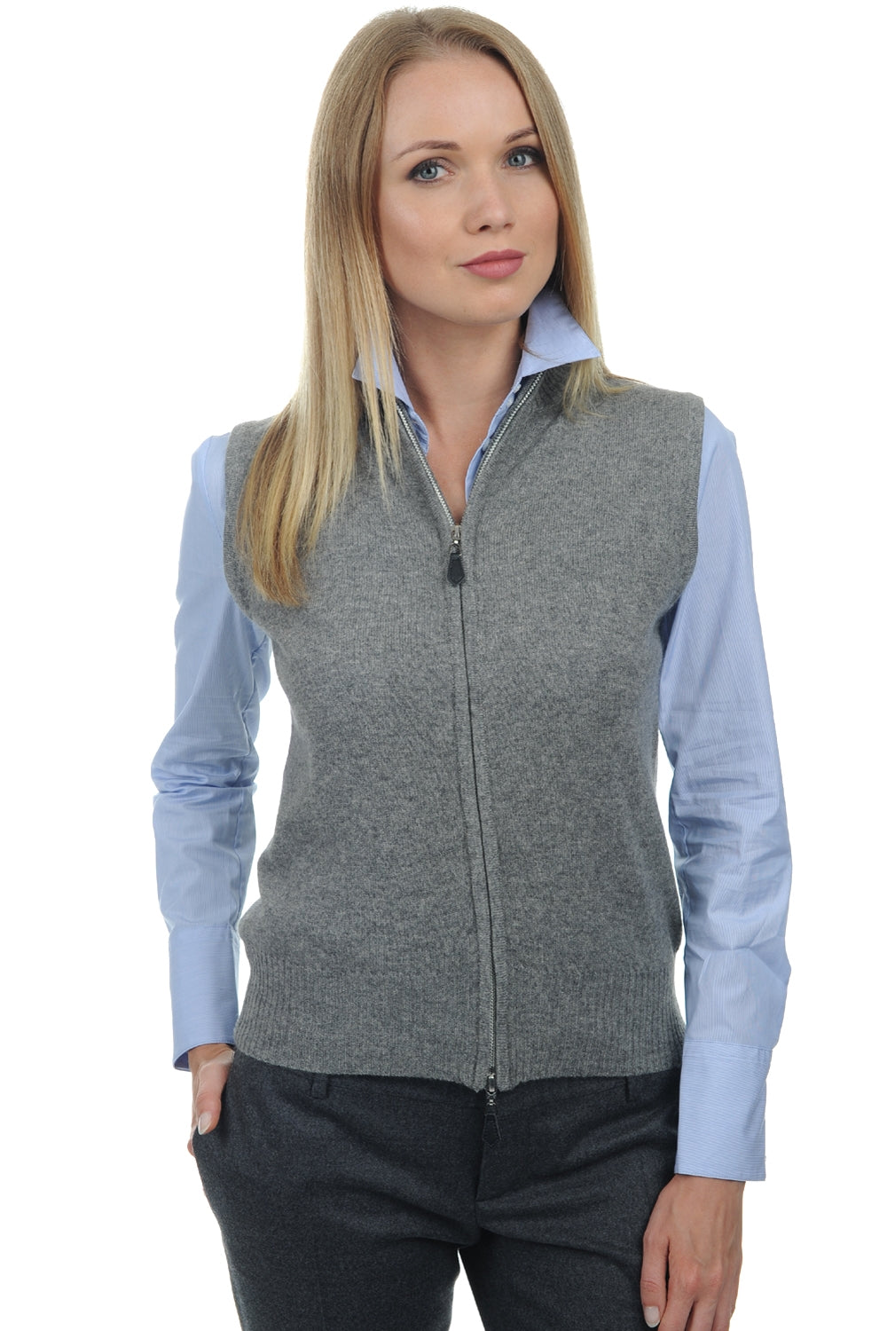 Zaza en cachemire femme - flanelle chiné - Mahogany
