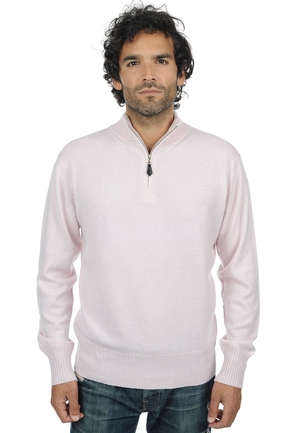Chazam en cachemire homme - rose pâle - Mahogany
