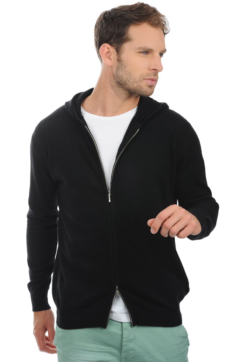 Hiro en cachemire homme - noir - Mahogany