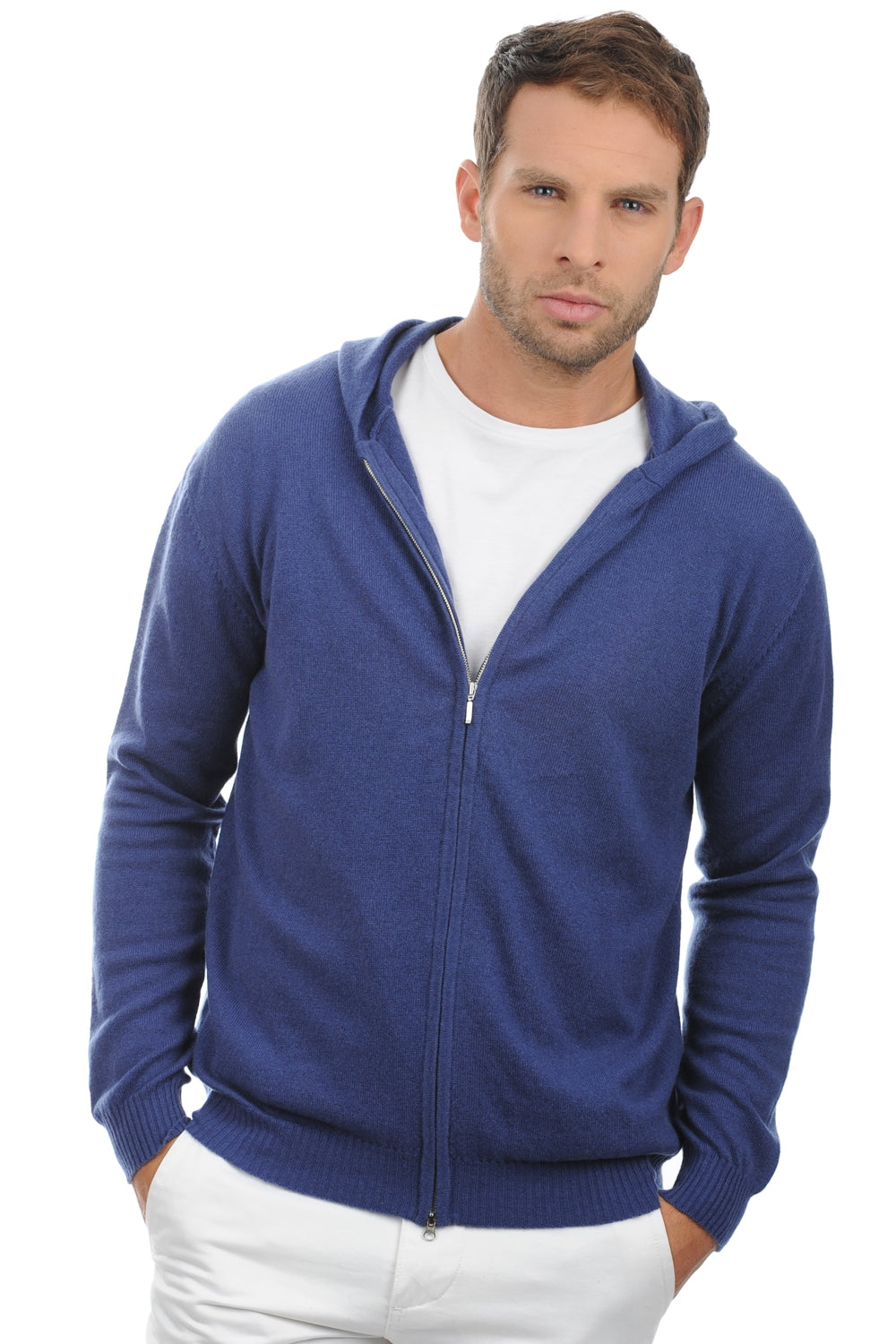 Hiro en cachemire homme - bleu mâle - Mahogany