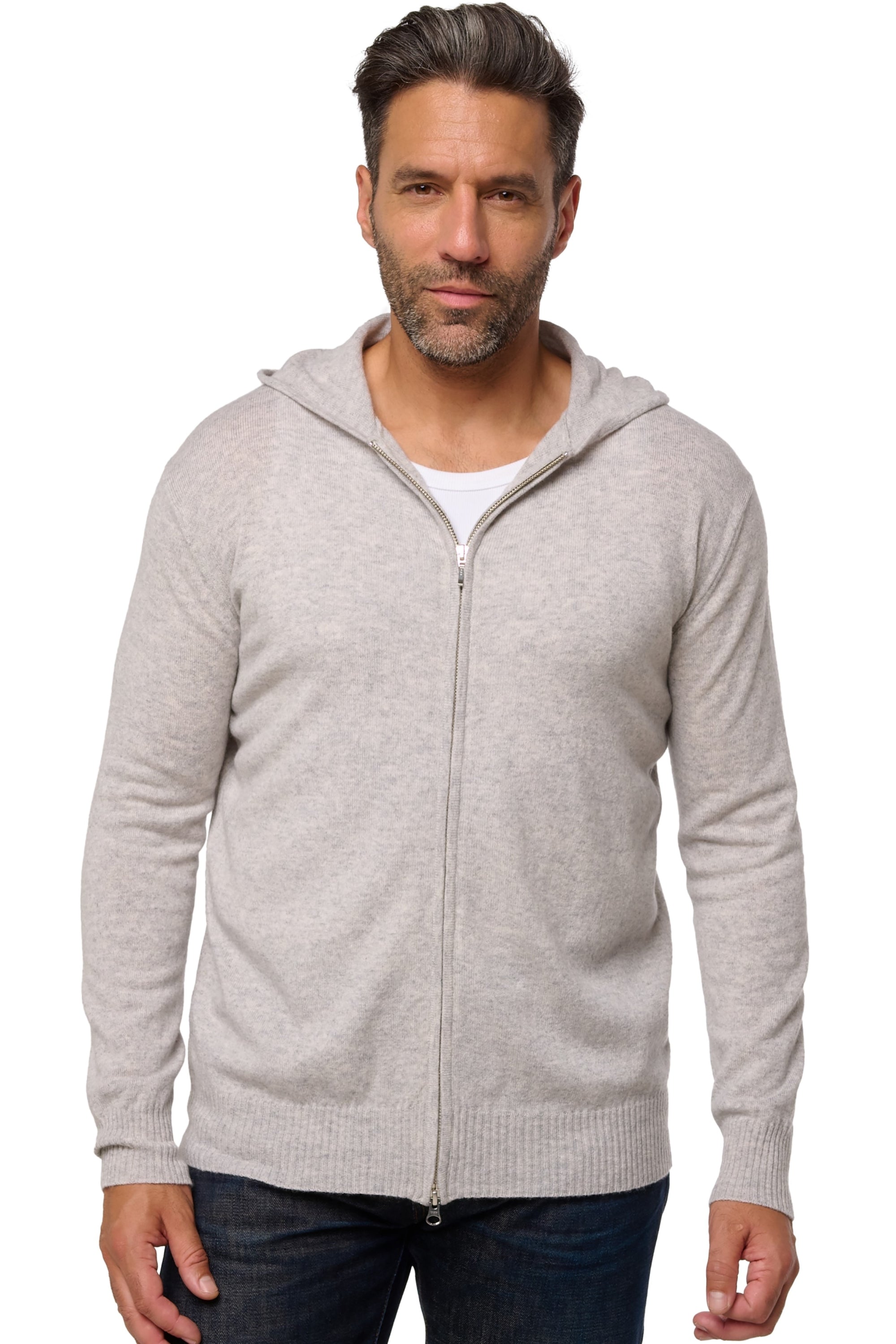 Hiro en cachemire homme - flanelle chiné - Mahogany
