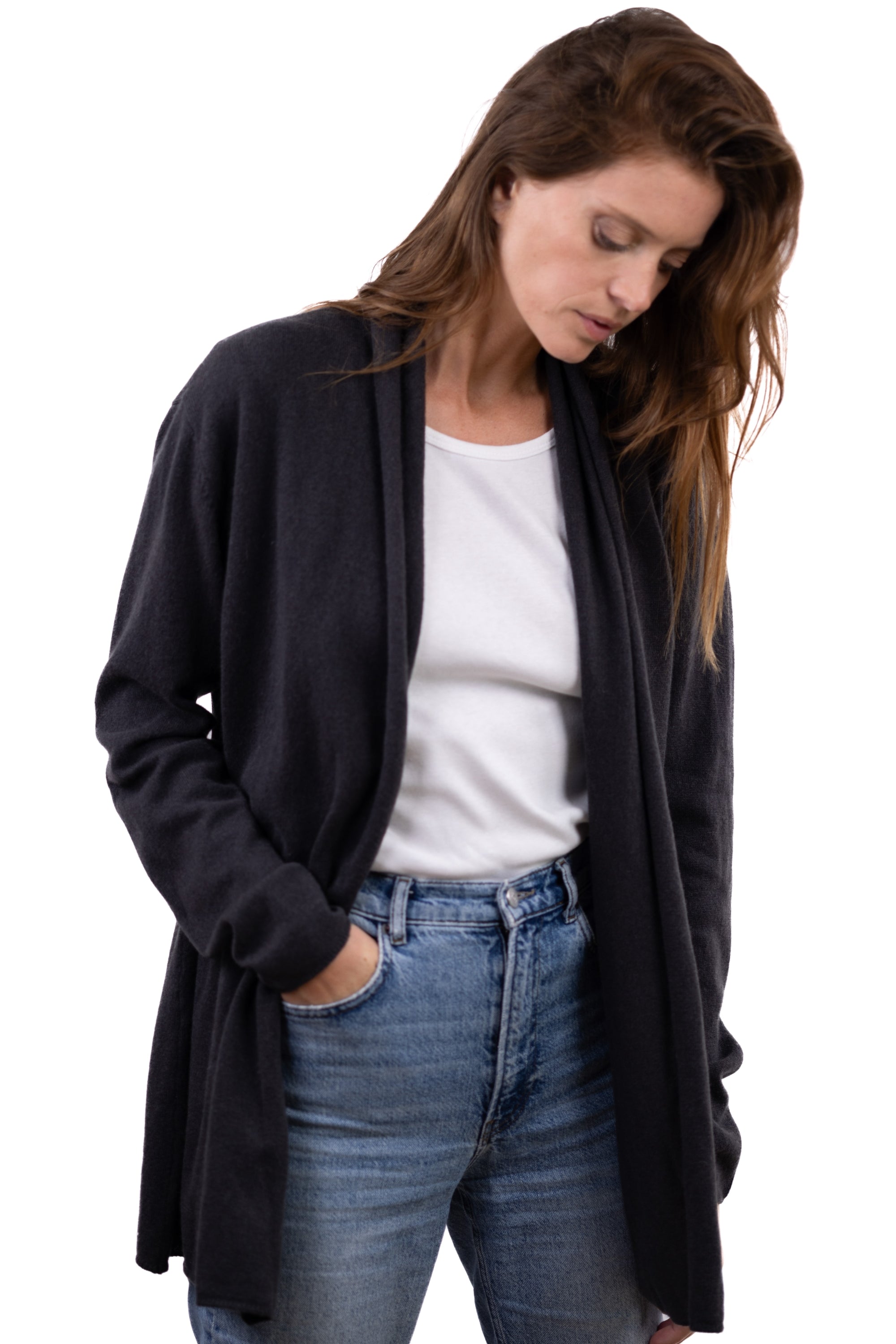 Pucci en cachemire femme - Vue 1 - anthracite - Mahogany