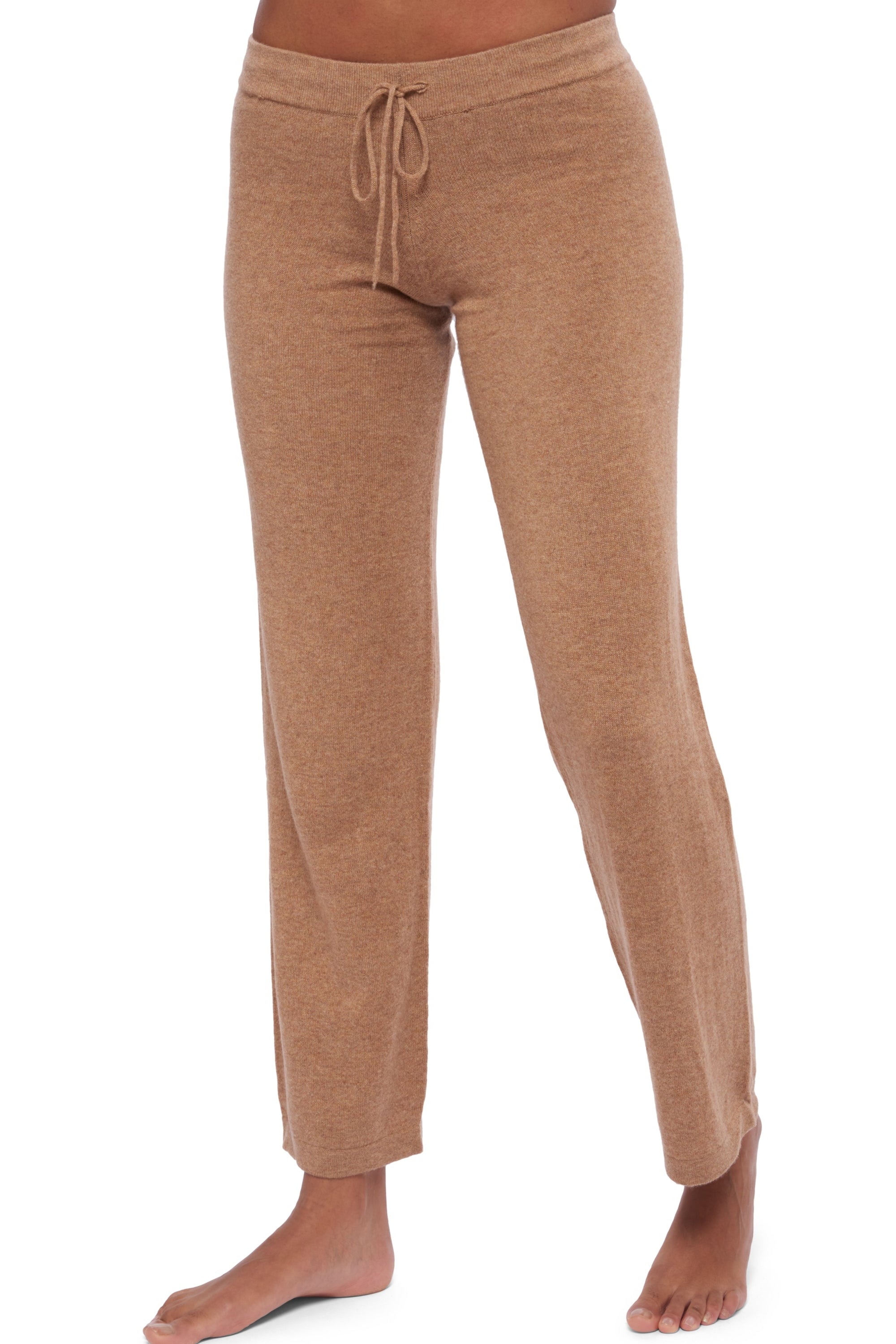 Malice en cachemire femme - camel chiné - Mahogany