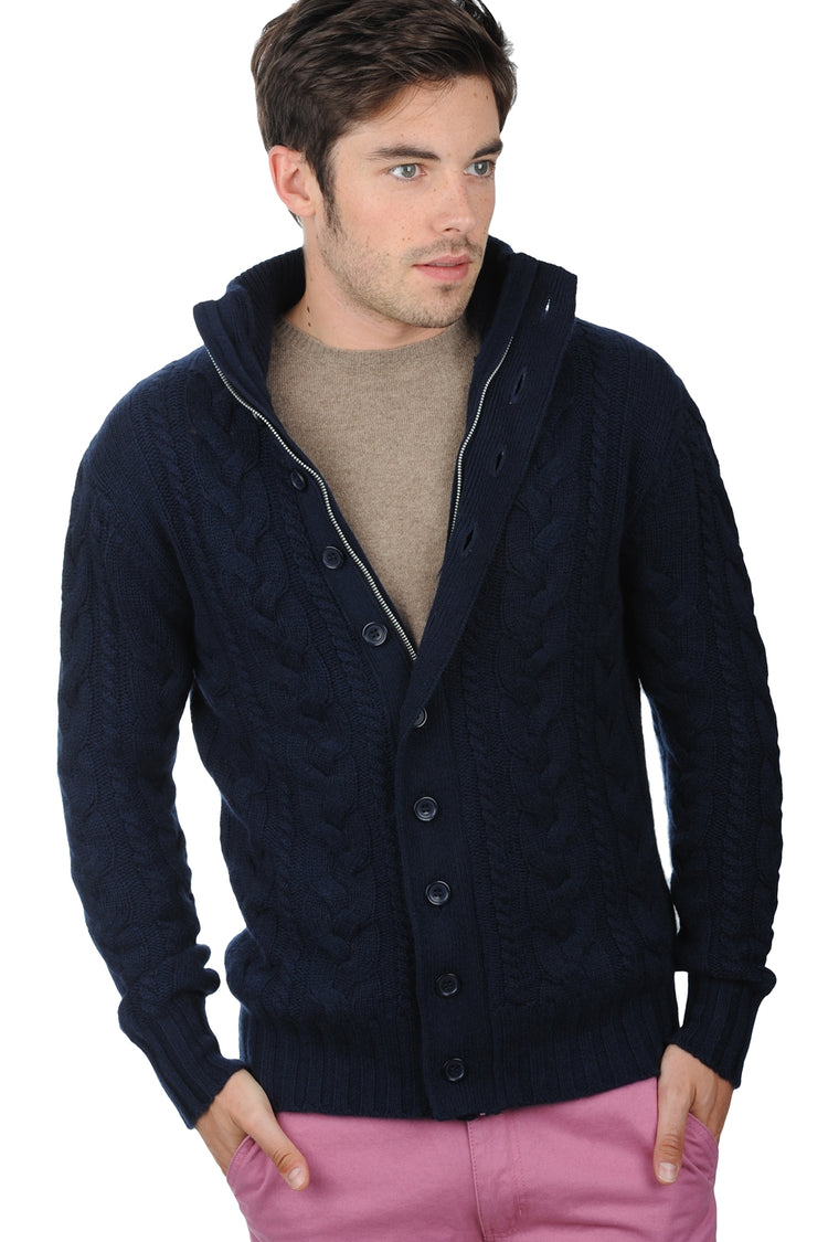 Loris en cachemire homme - marine foncé - Mahogany