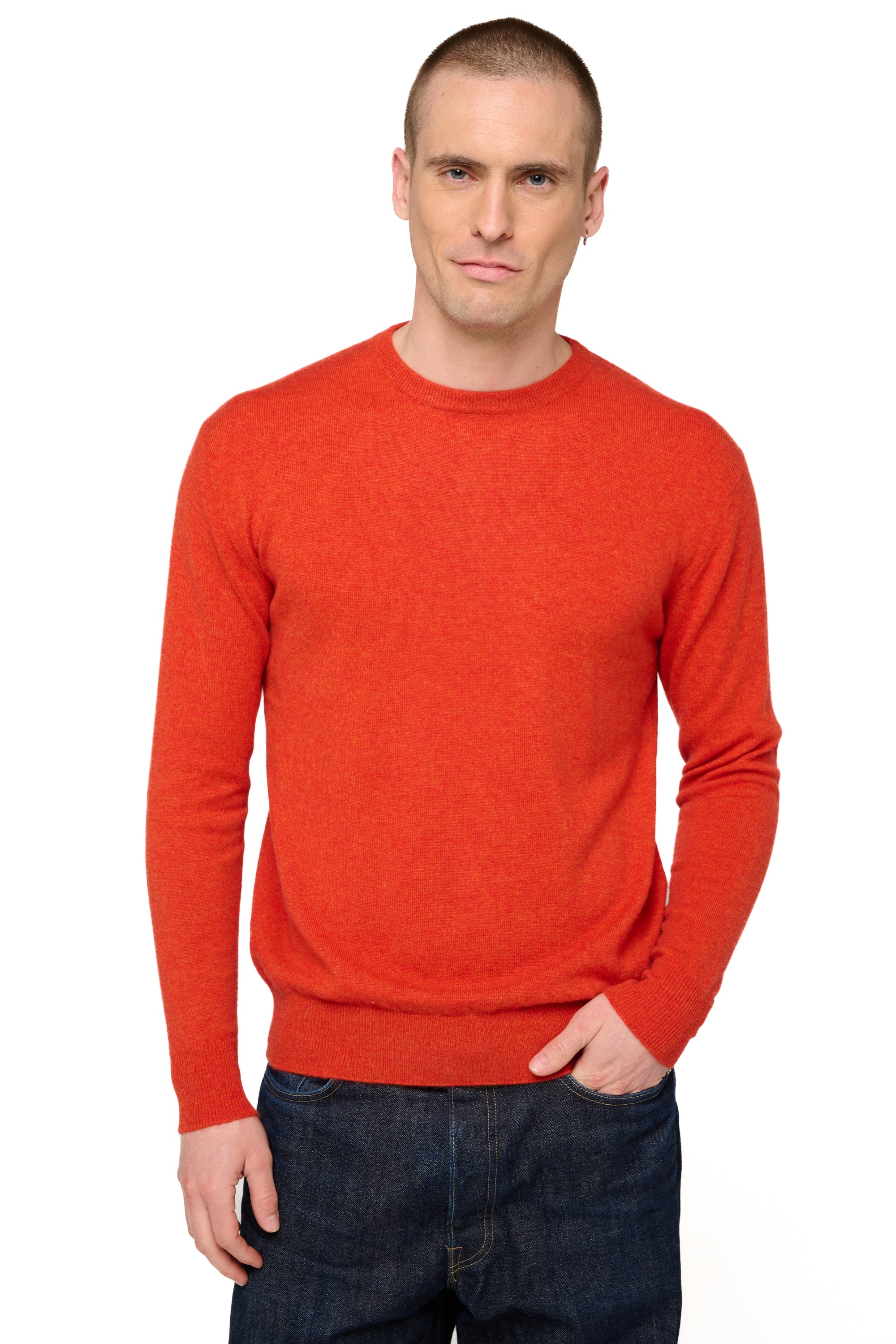 Nestor en cachemire homme - paprika - Mahogany