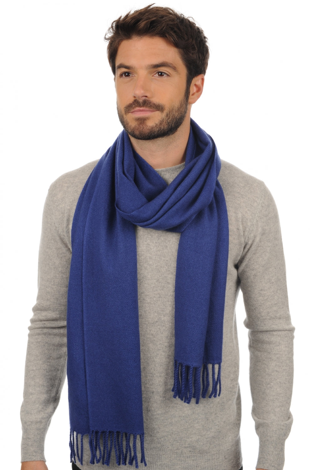 Zak200 en cachemire homme - bleu mâle - Mahogany