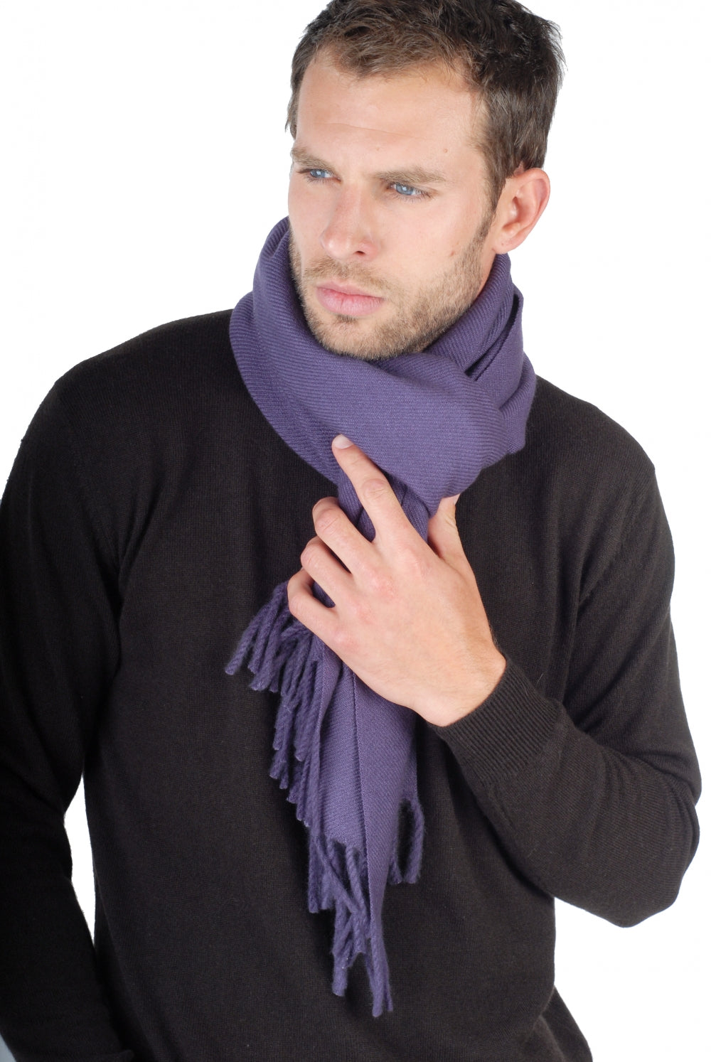 Zak200 en cachemire homme - mûre - Mahogany
