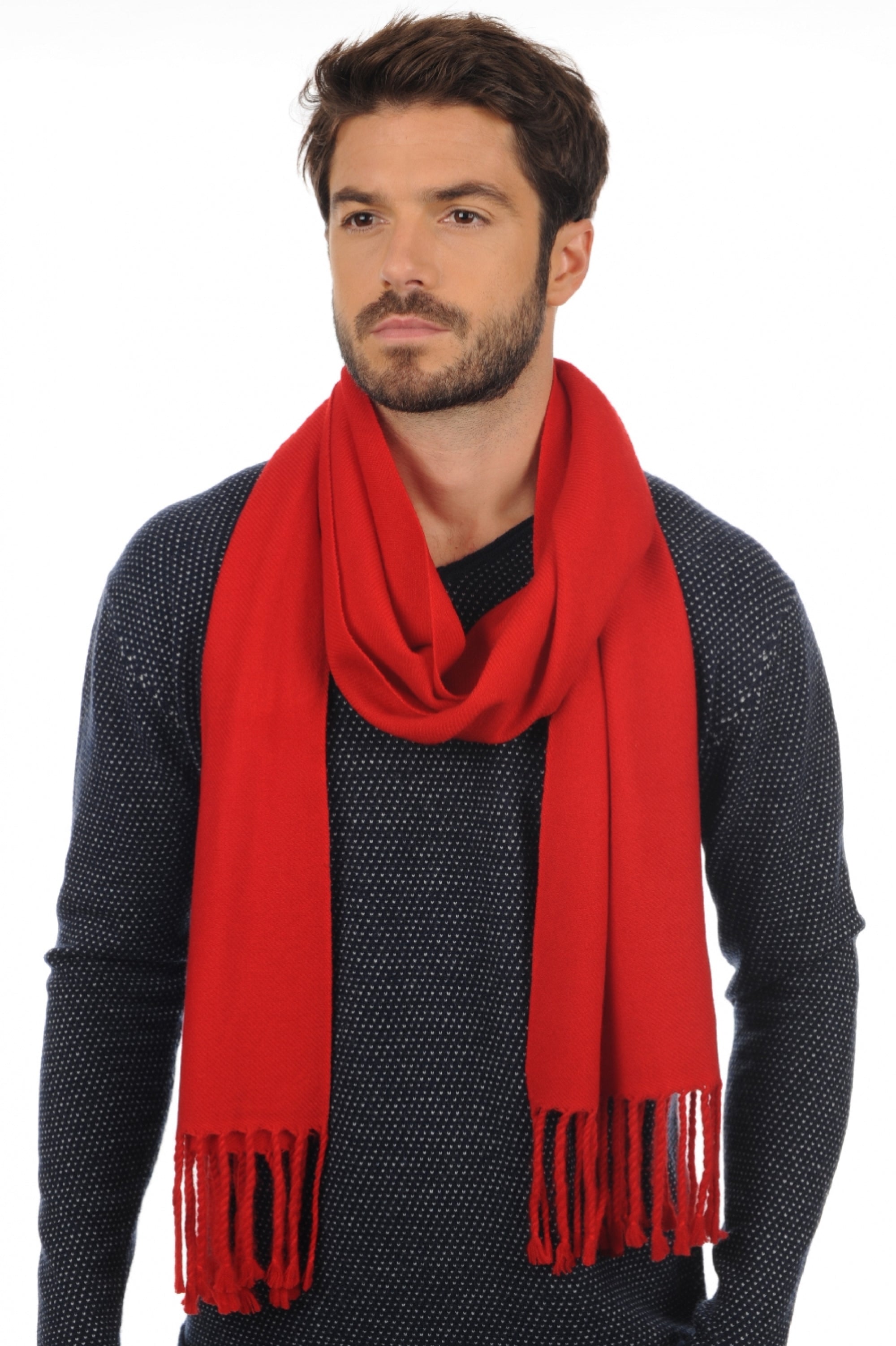 Zak200 en cachemire homme - rouge franc - Mahogany