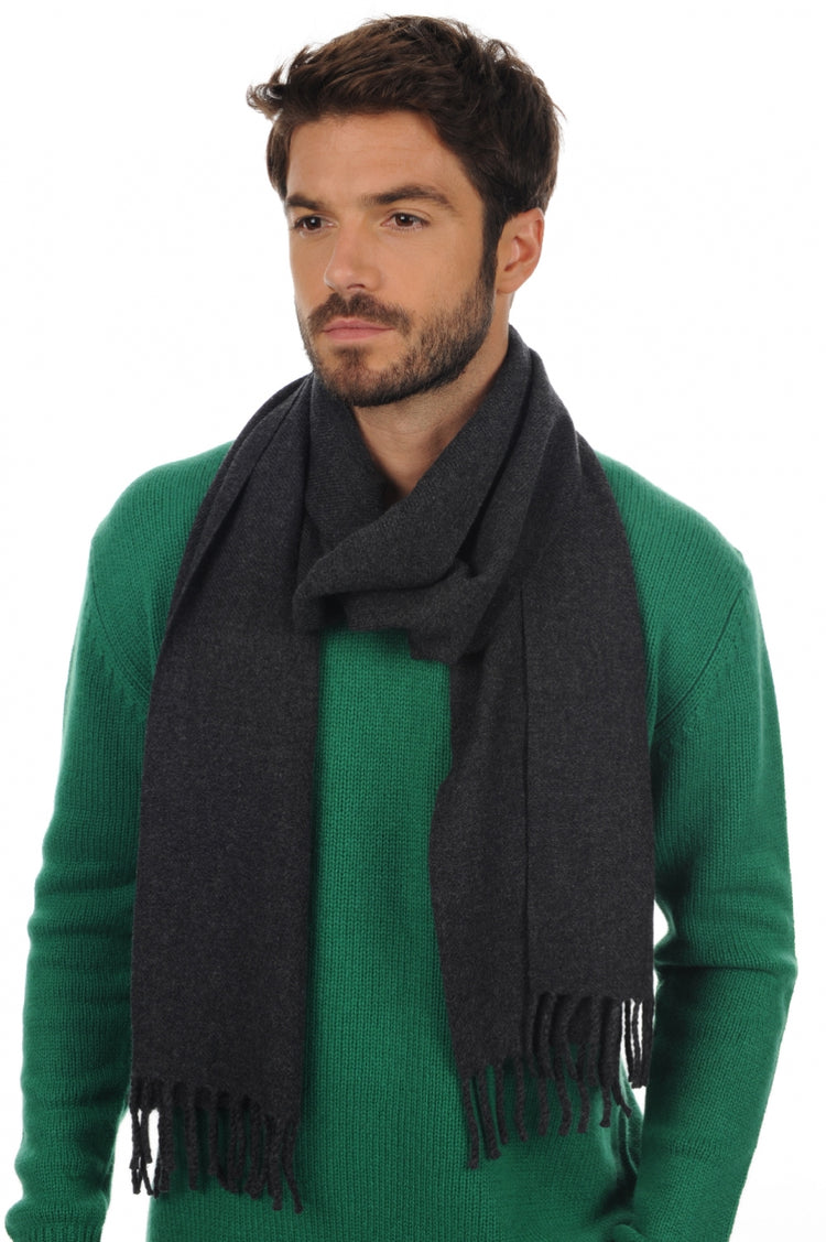 Echarpe en cachemire, 100 % Cachemire, homme, normale / 2 et 4 fils, tissé épais, Mahogany