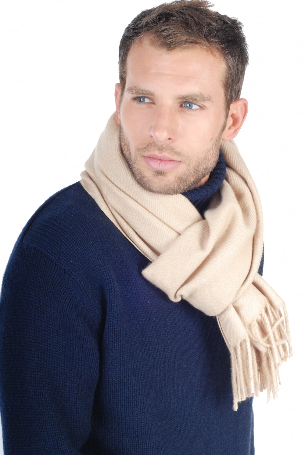 Zak200 en cachemire homme - beige - Mahogany