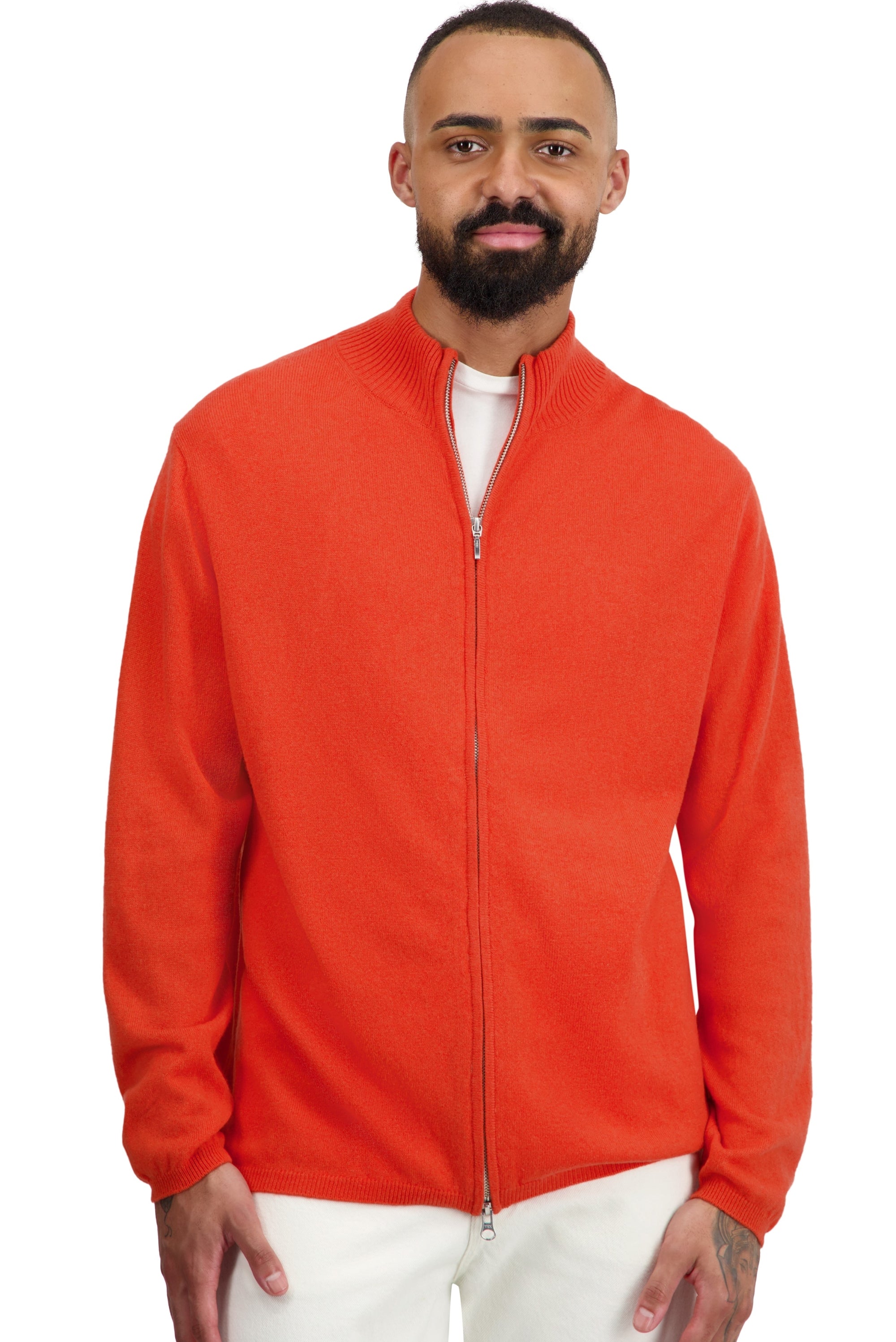 Elton en cachemire homme - paprika - Mahogany