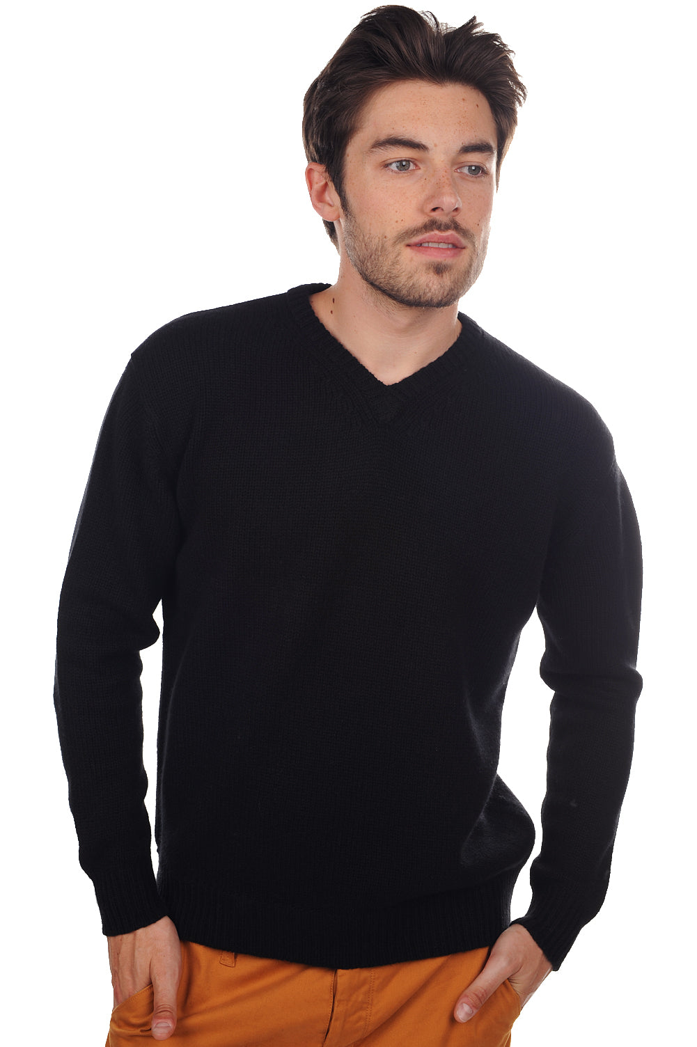 Atman en cachemire homme - noir - Mahogany