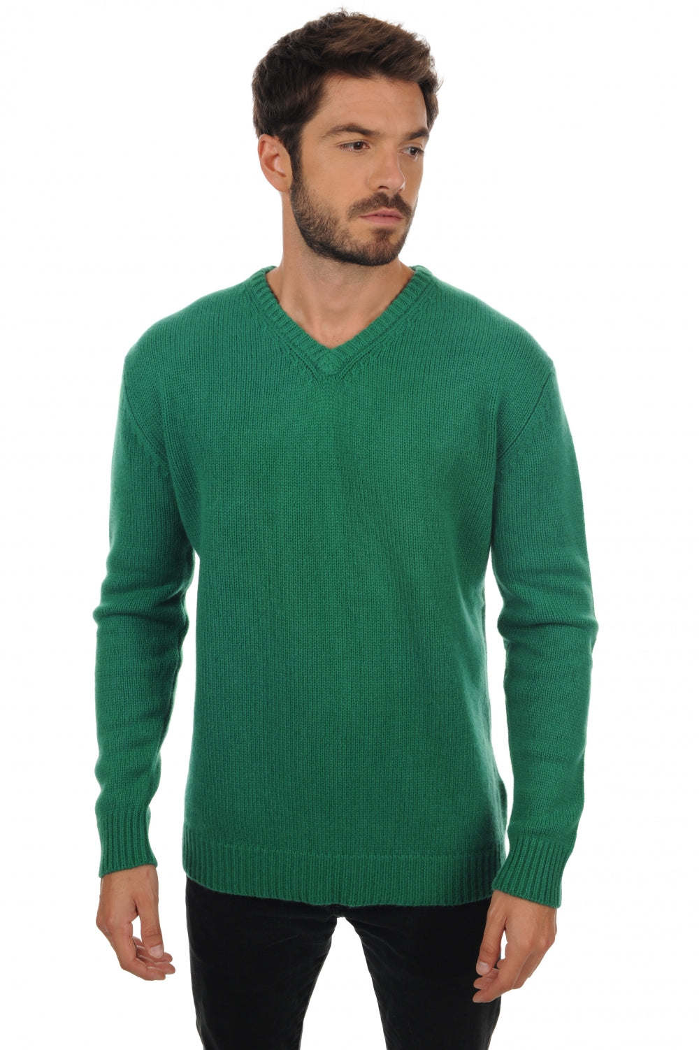 Atman en cachemire homme - vert anglais - Mahogany