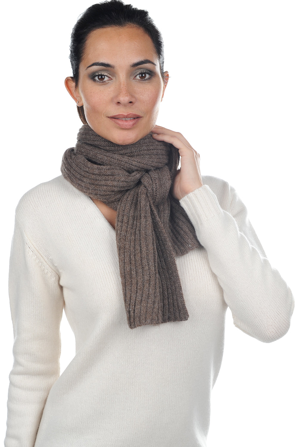 Calypso-Alpaga en baby alpaga mixte - naturel - Mahogany