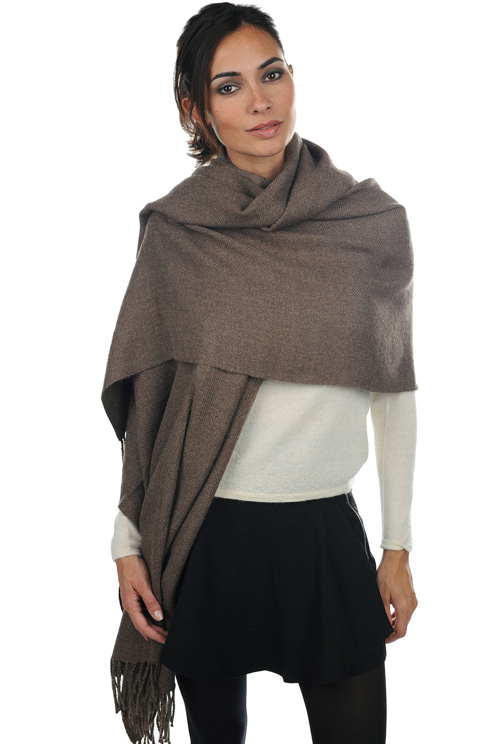 Niry-Alpaga en baby alpaga mixte - naturel - Mahogany