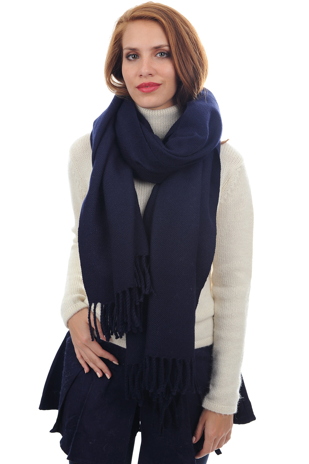 Niry-Alpaga en baby alpaga mixte - bleu marine - Mahogany