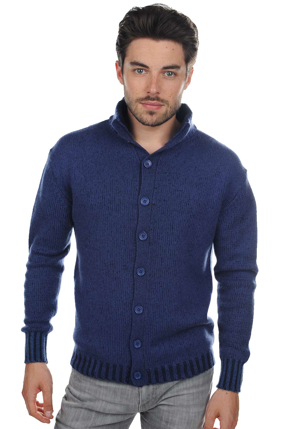 Jo en cachemire homme - marine foncé-bleu mâle - Mahogany