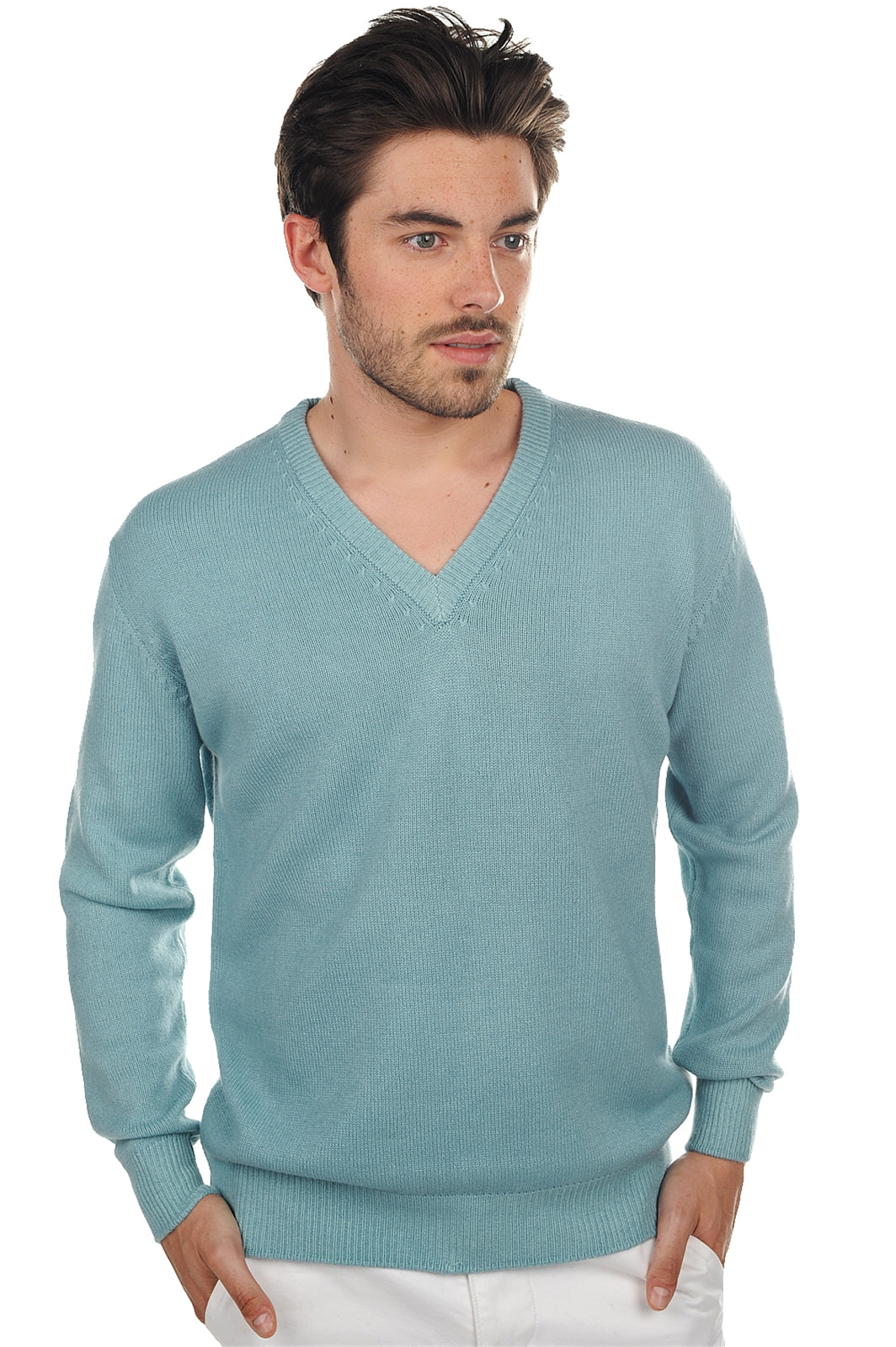 Hippolyte 4F en cachemire homme - tourmaline - Mahogany