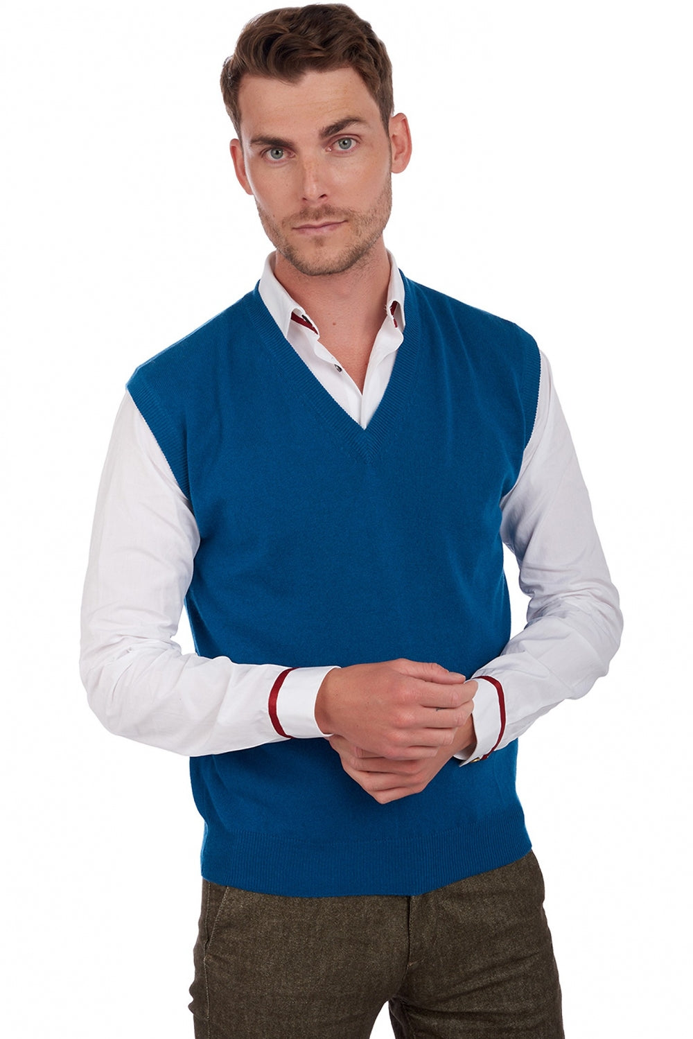 Balthazar en cachemire homme - bleu canard - Mahogany