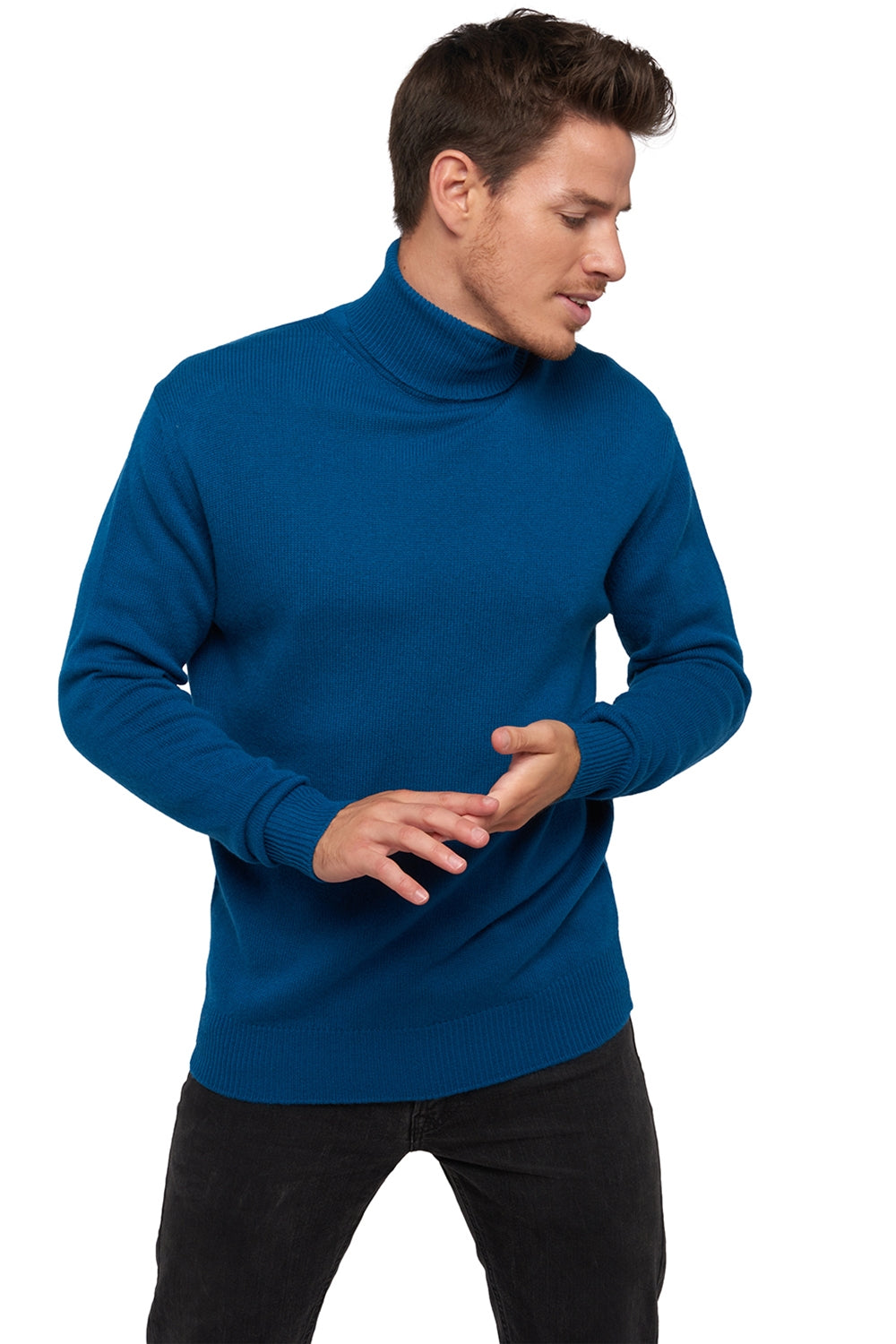 Edgar 4F en cachemire homme - bleu canard - Mahogany