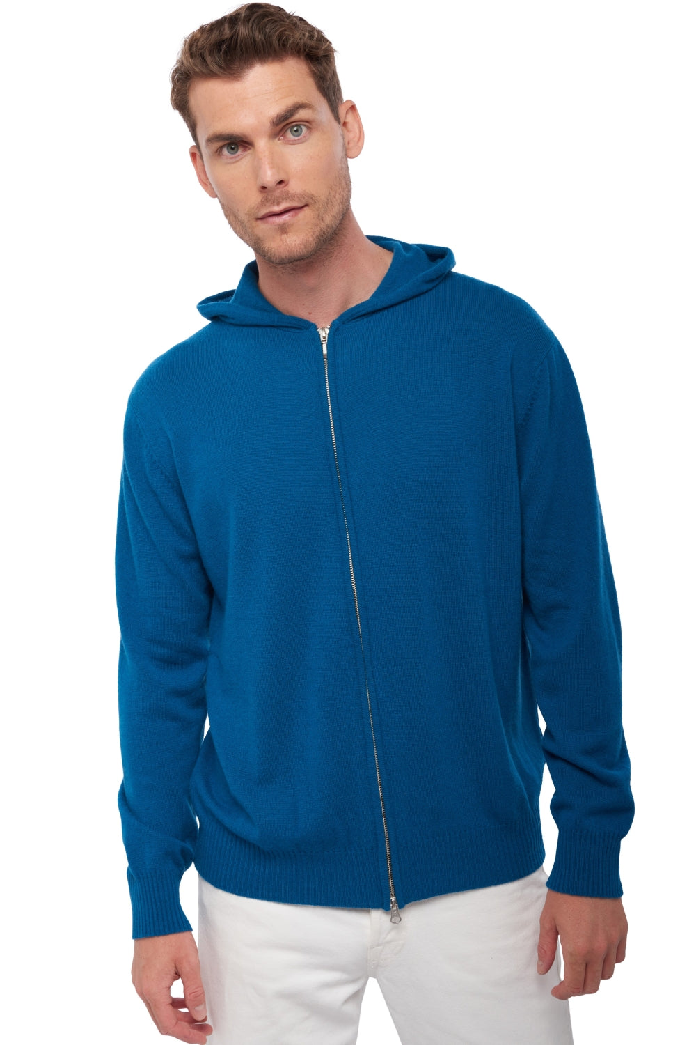 Hiro en cachemire homme - bleu canard - Mahogany
