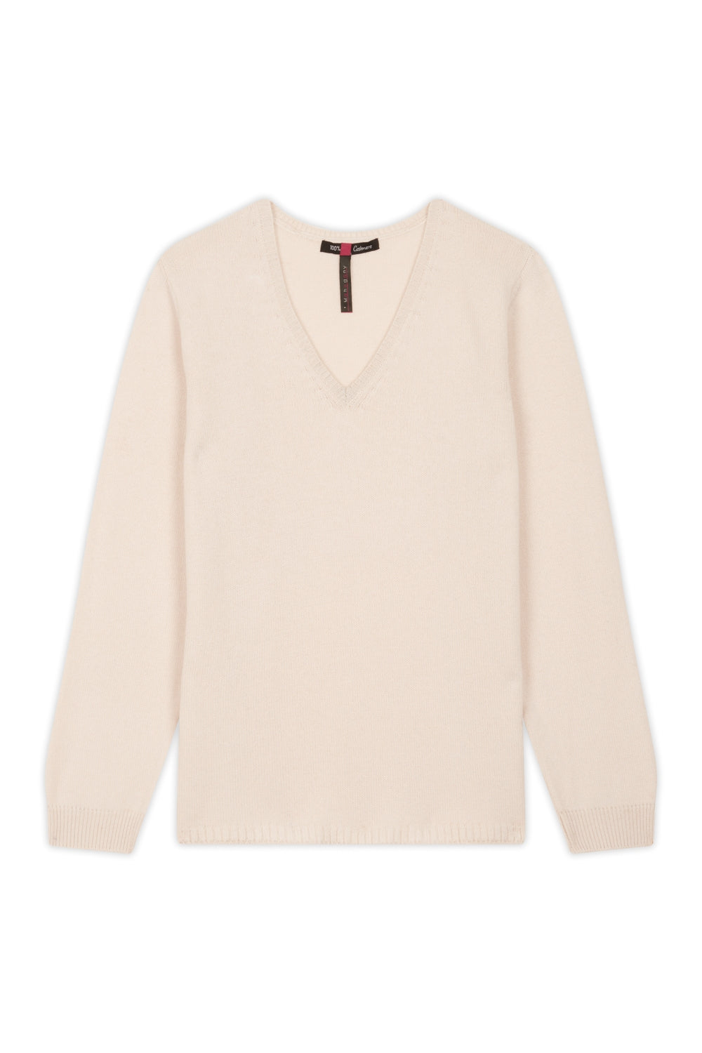 Erine 4F en cachemire femme - blanc cassé - Mahogany