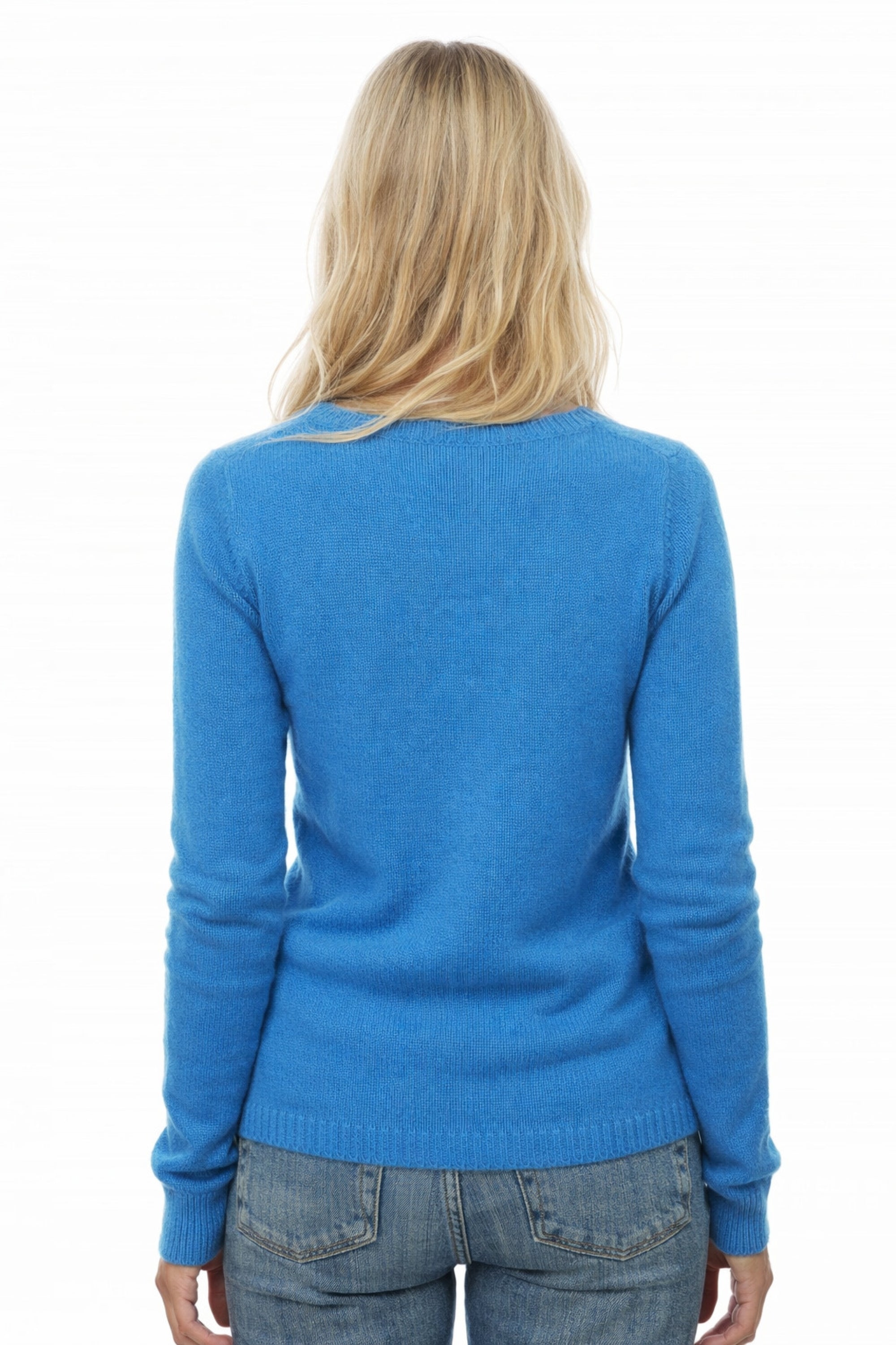 Erine 4F en cachemire femme - Vue 1 - bleu canard - Mahogany