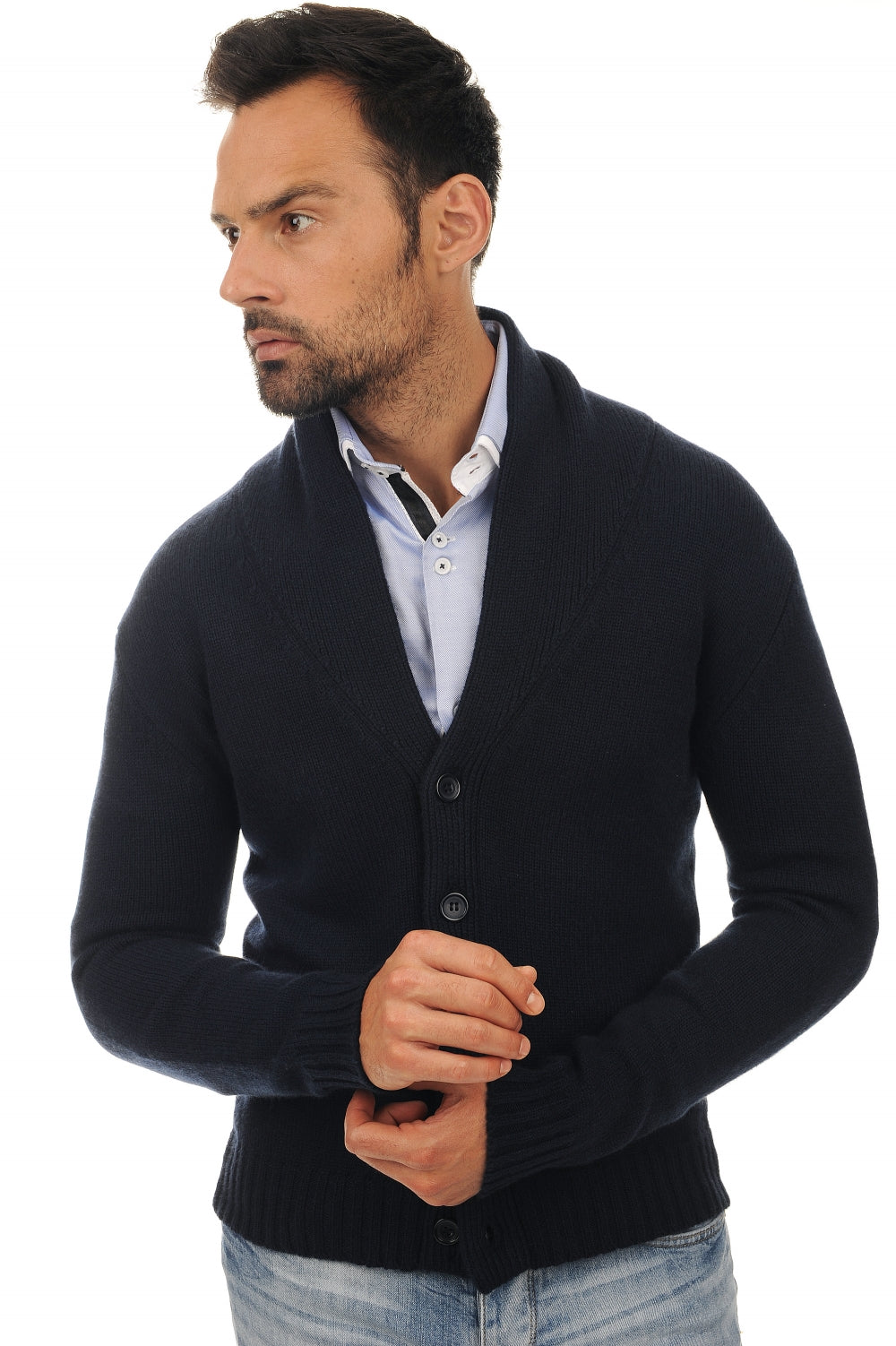 Jovan en cachemire homme - marine foncé - Mahogany