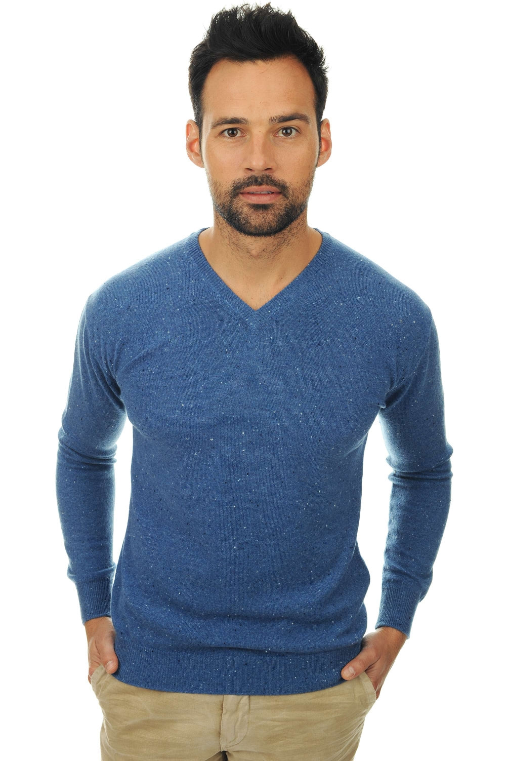 Maddox en cachemire homme - bleu Memphis - Mahogany