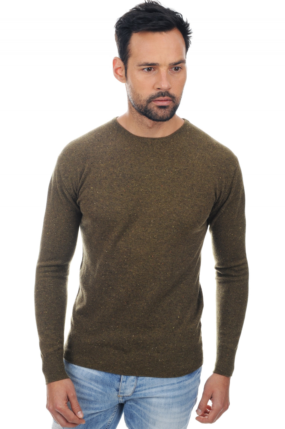 Nestor en cachemire homme - vert militaire - Mahogany