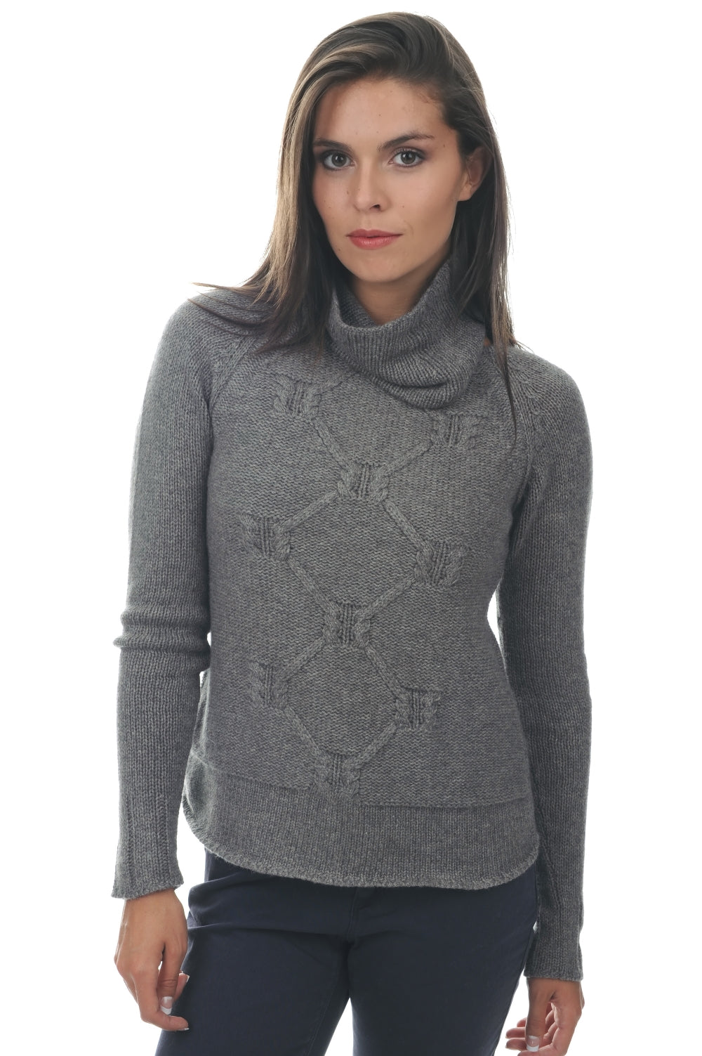 April en cachemire femme - marmotte chiné - Mahogany