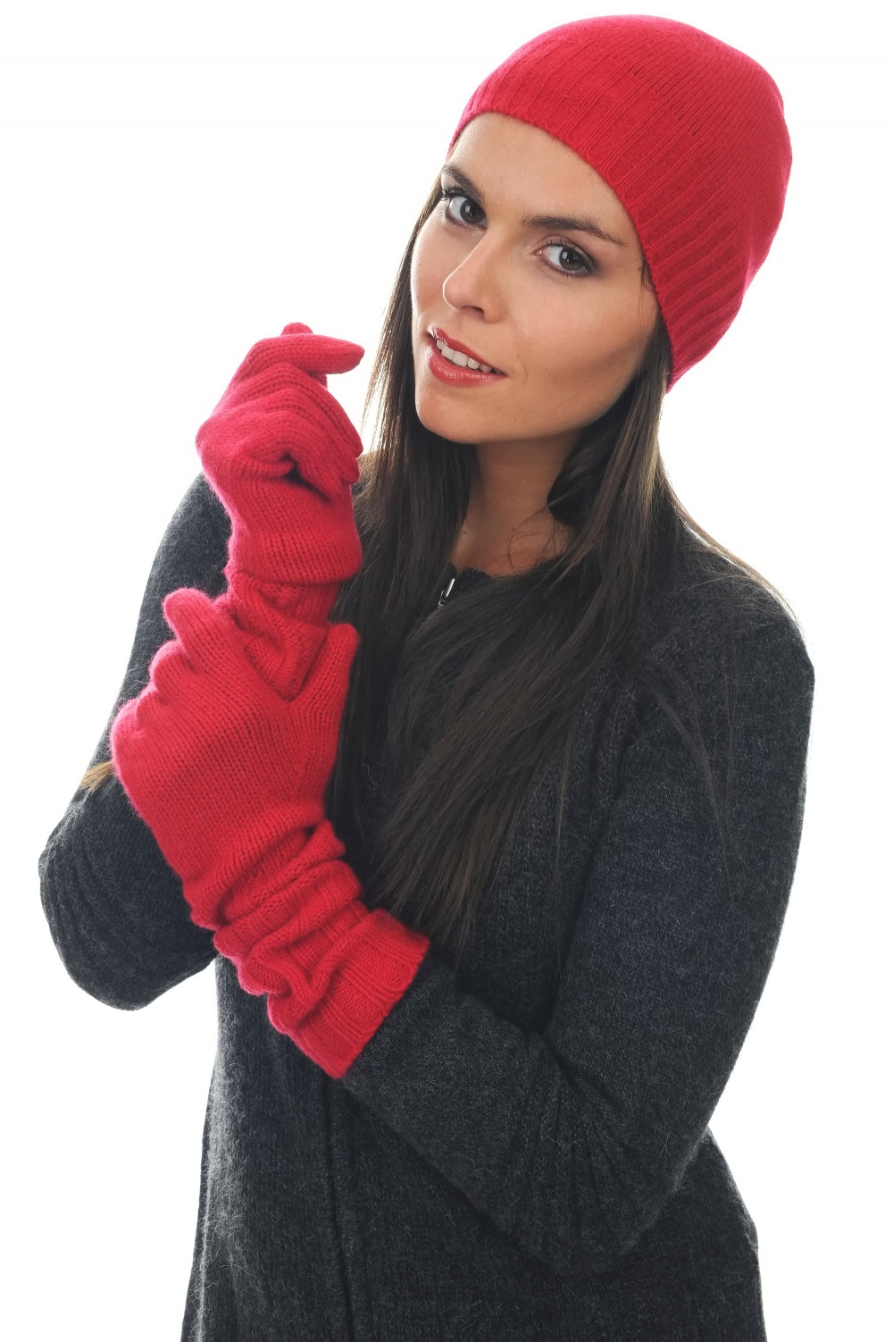 Tadam en cachemire femme - rouge velours - Mahogany