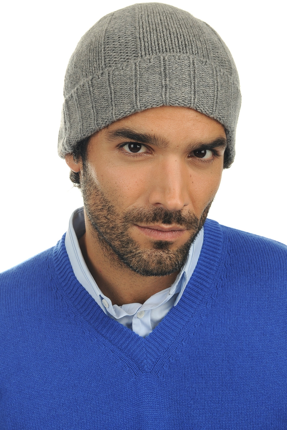 Ted en cachemire homme - gris chiné - Mahogany