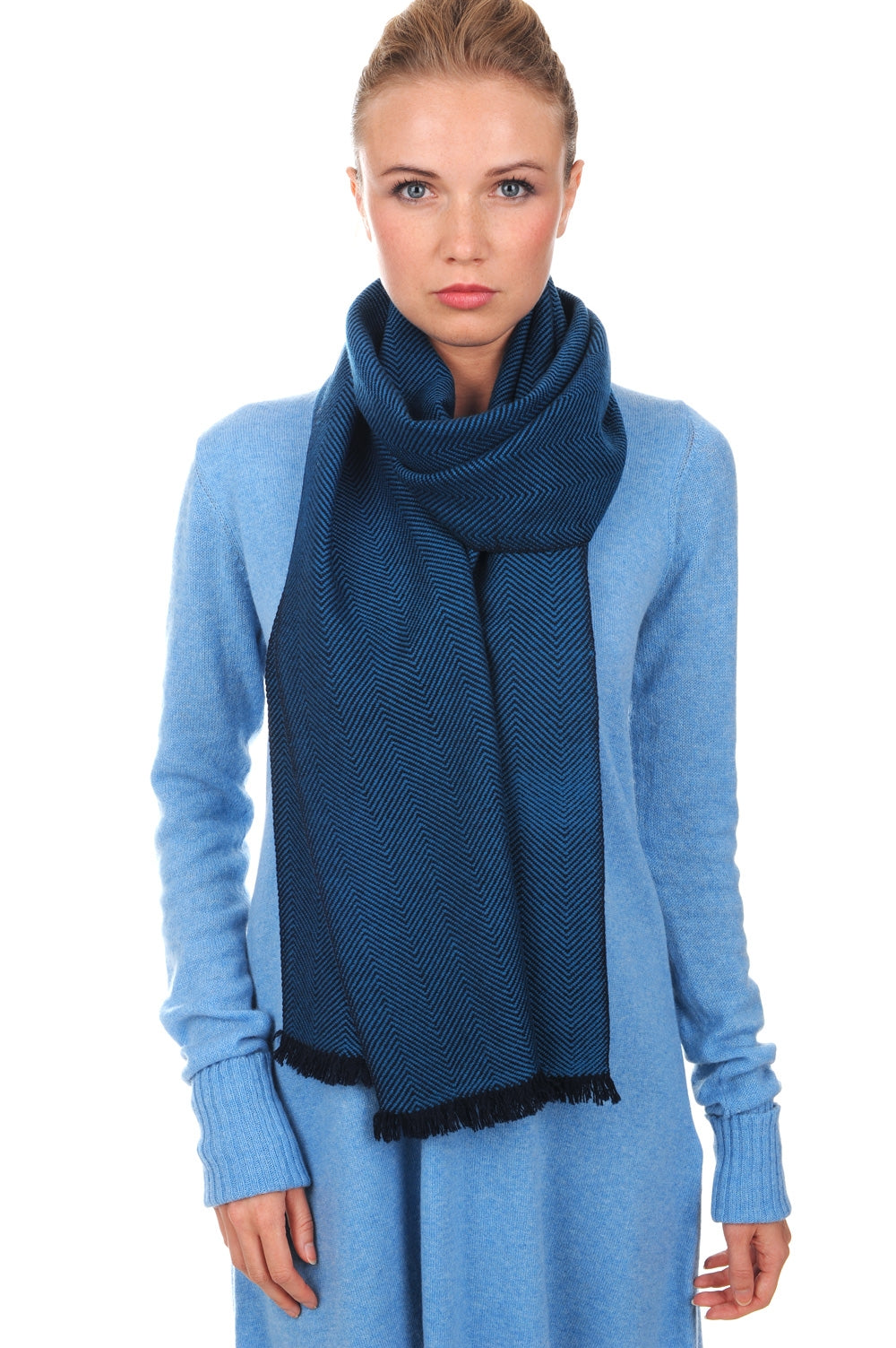 Orage en cachemire mixte - bleu - Mahogany