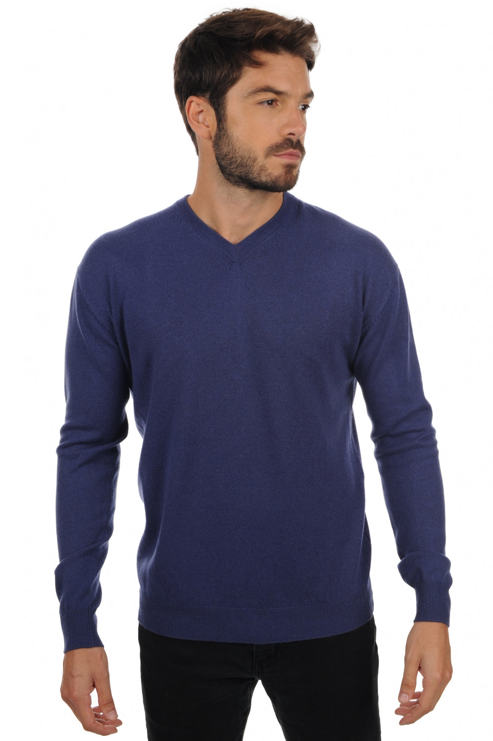Maddox en cachemire homme - bleu mâle - Mahogany