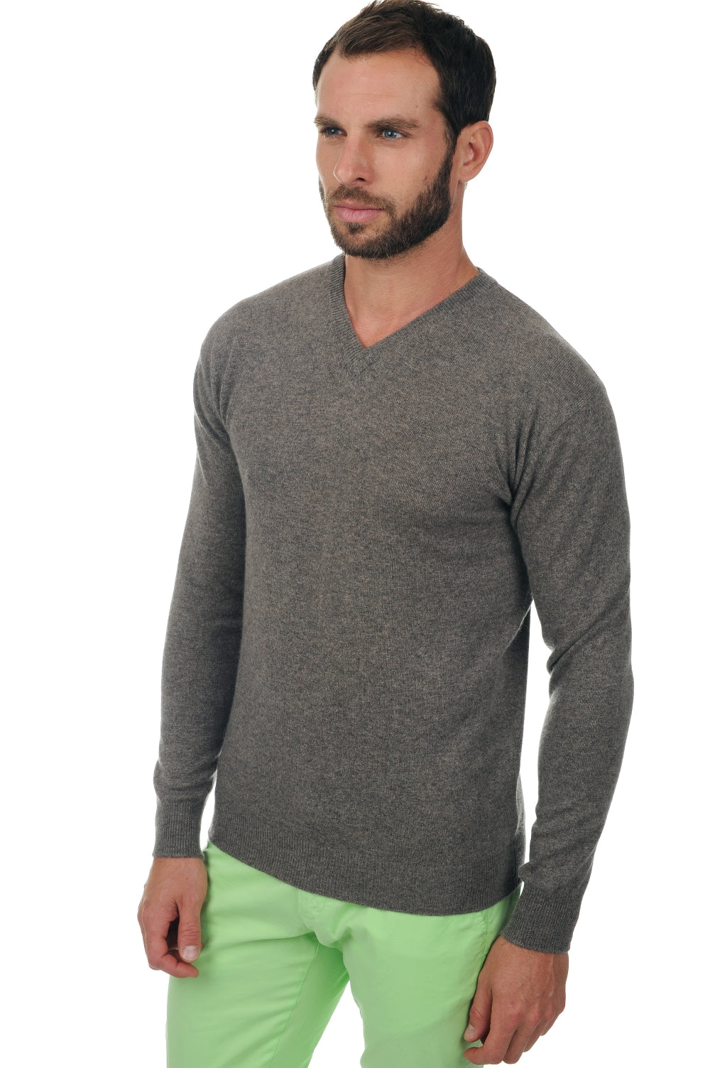 Maddox en cachemire homme - marmotte chiné - Mahogany