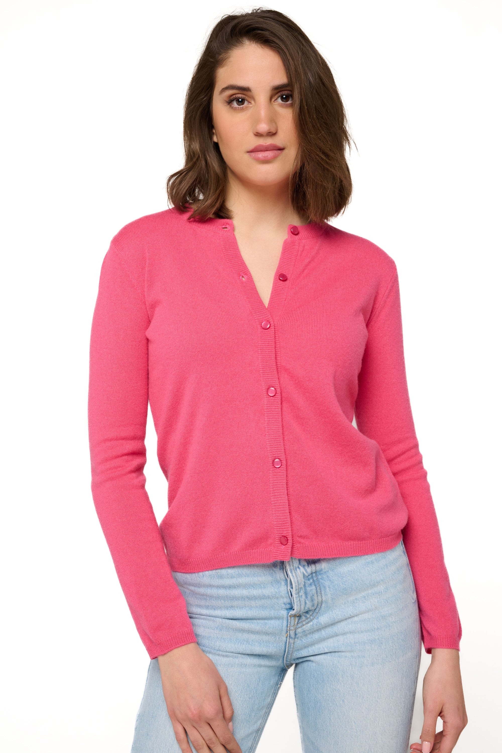 Chloe en cachemire femme - rose shocking - Mahogany