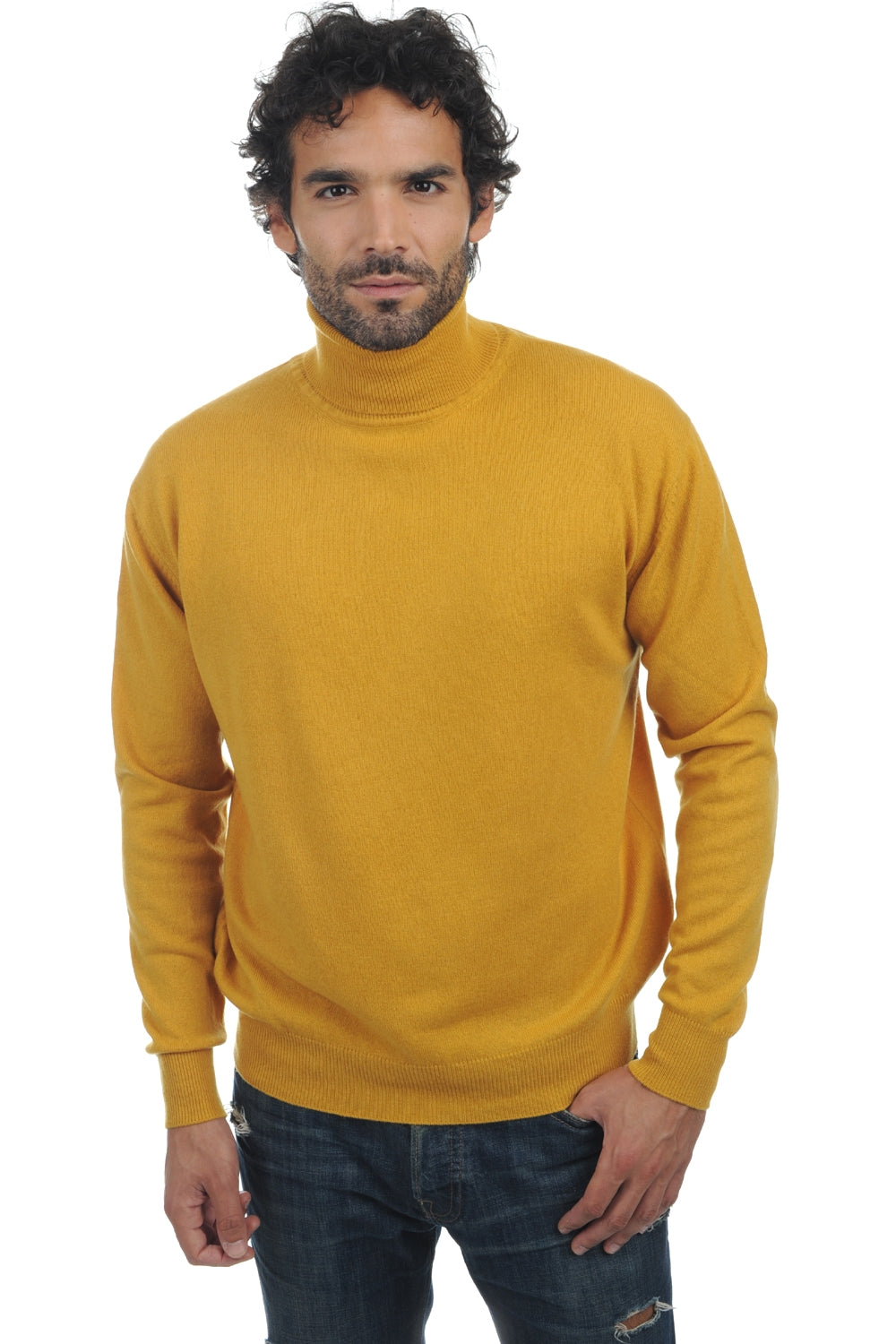 Edgar en cachemire homme - moutarde - Mahogany