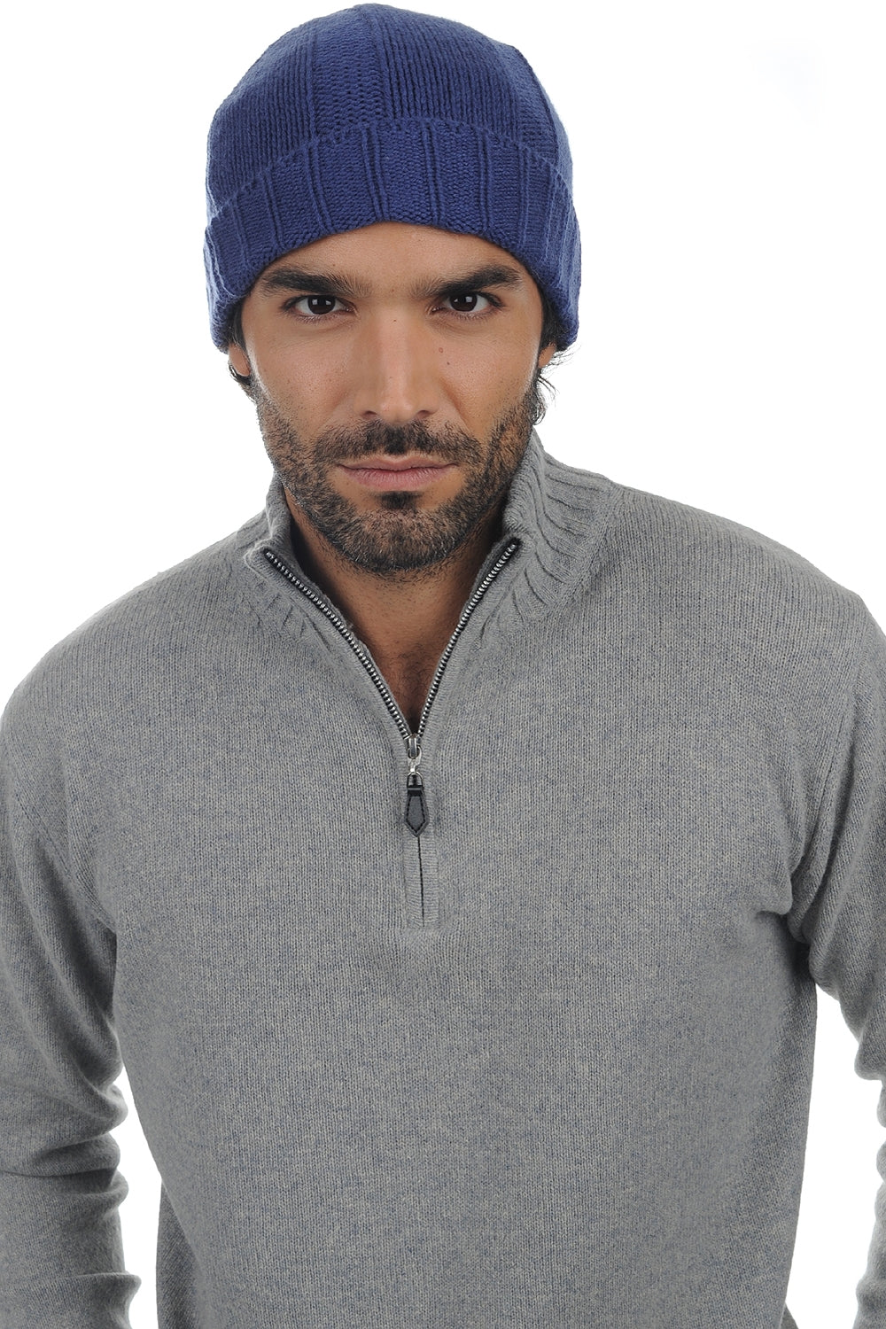 Ted en cachemire homme - bleu mâle - Mahogany